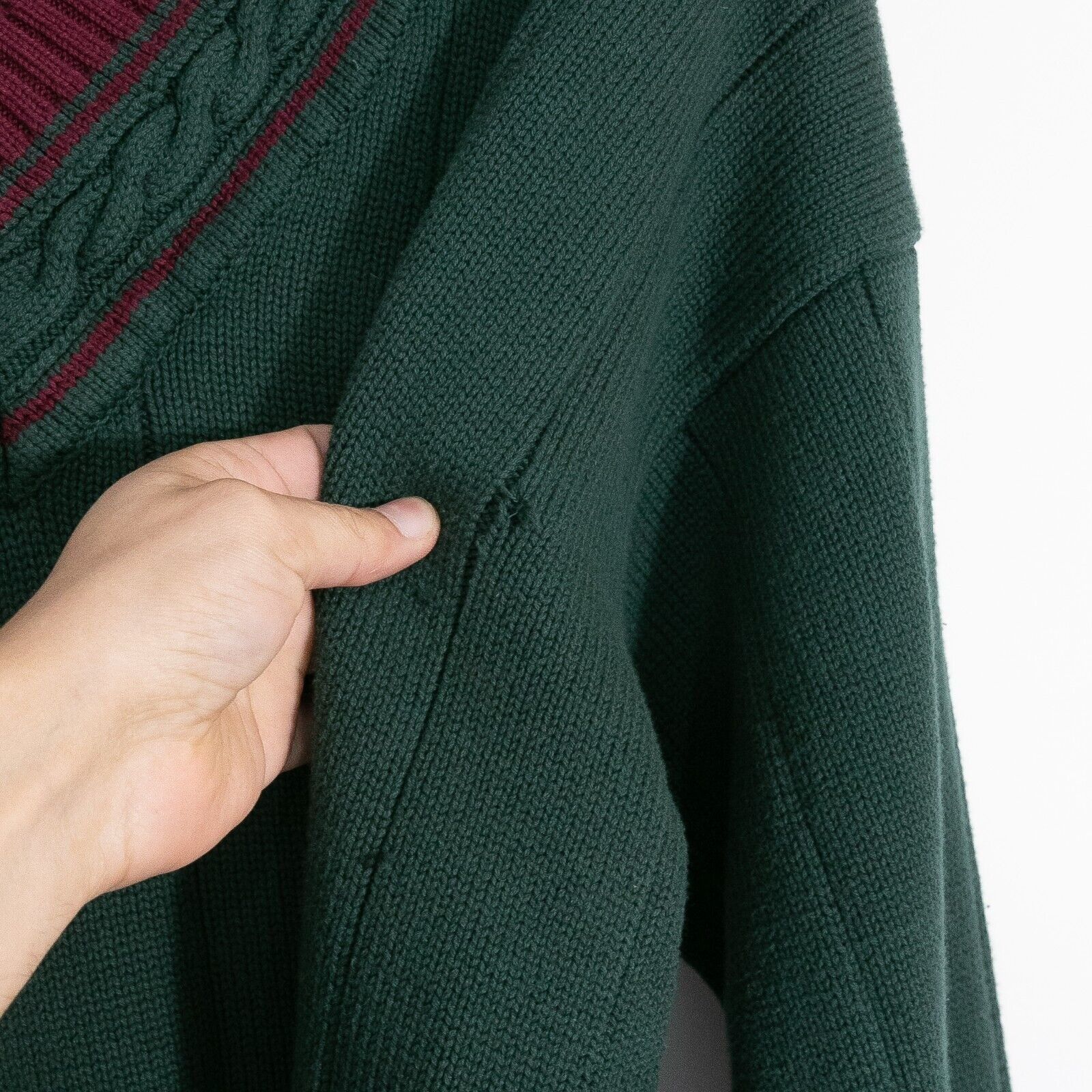 Vintage Vintage John Ashford Tennis Knit Sweater Mens XL Cable Knit Size US XL / EU 56 / 4 - 4 Thumbnail