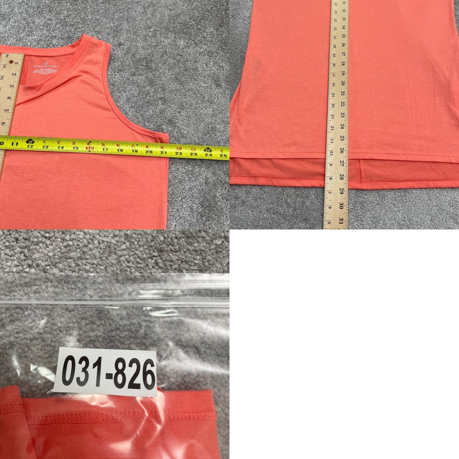 Vintage Bobbie Brooks Basic Tunic Tank Top Womnes Large Orange Sleeveless Slit Tank Casual Shirt Womens L Orange Sleeveless Tunic Bobbie Brooks Size L / US 10 / IT 46 - 8 Thumbnail