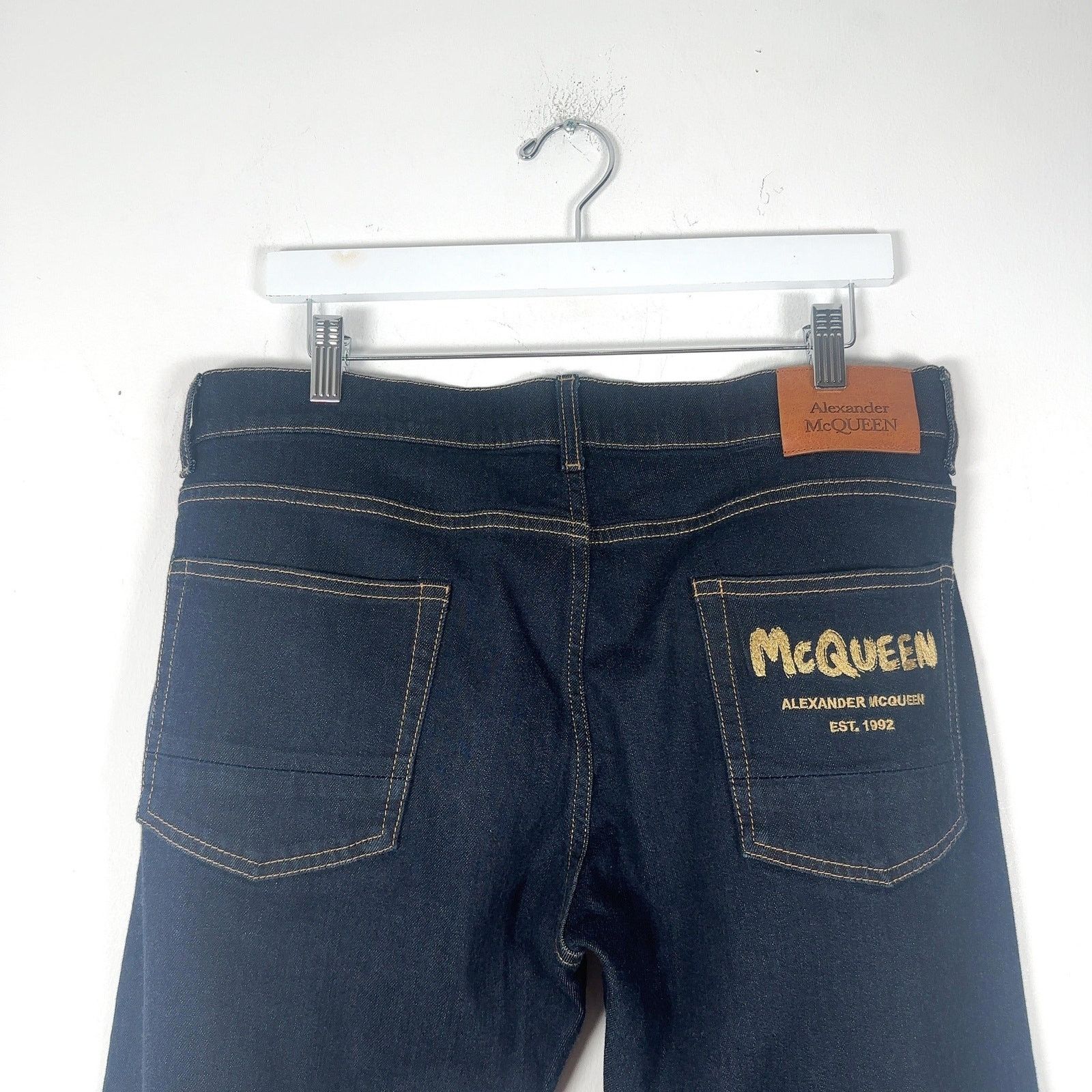 Alexander McQueen Alexander McQueen Raw Denim Jeans Size US 34 / EU 50 - 7 Thumbnail