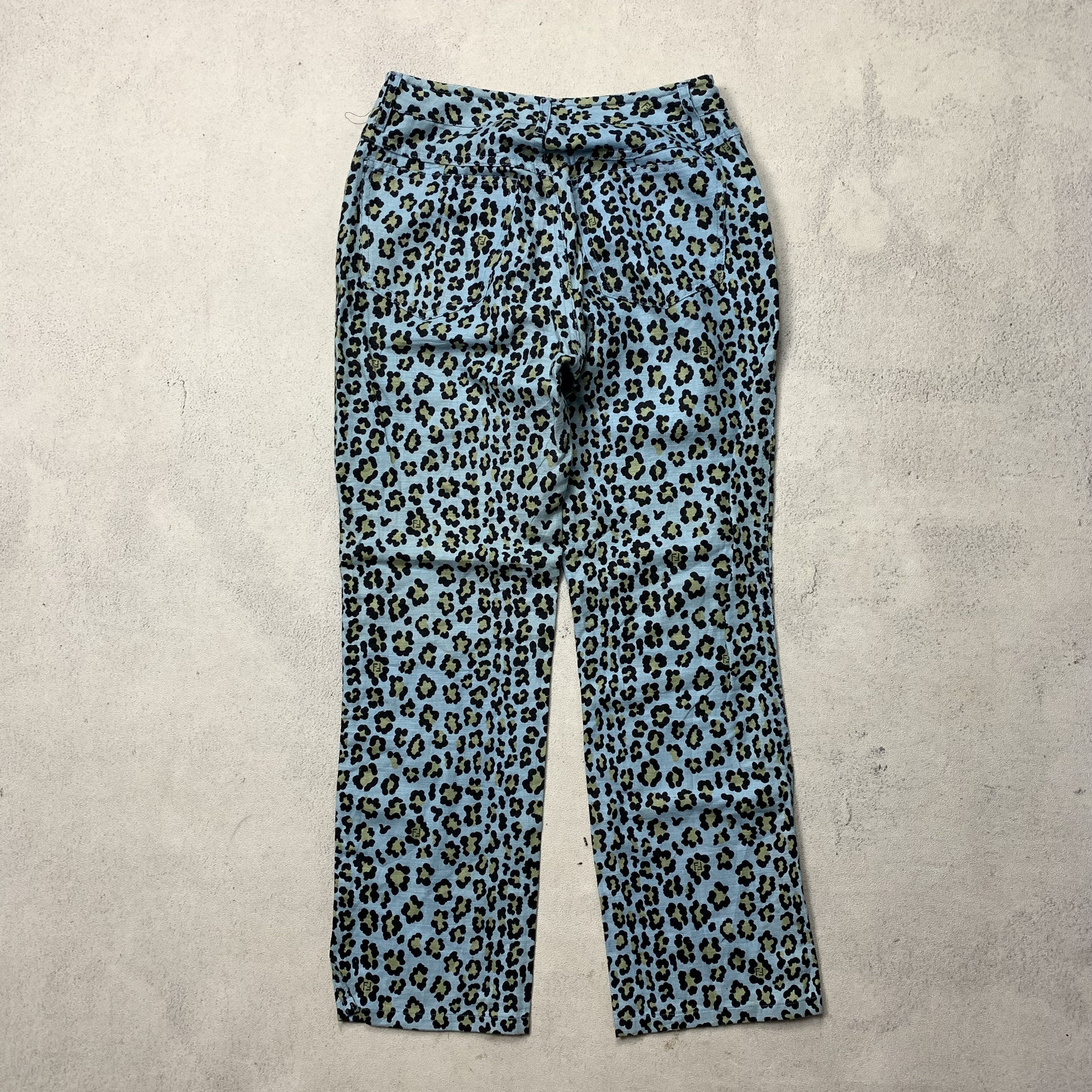 Fendi Vintage Fendi Leopard Trousers Pants Size 27" / US 4 / IT 40 - 4 Thumbnail