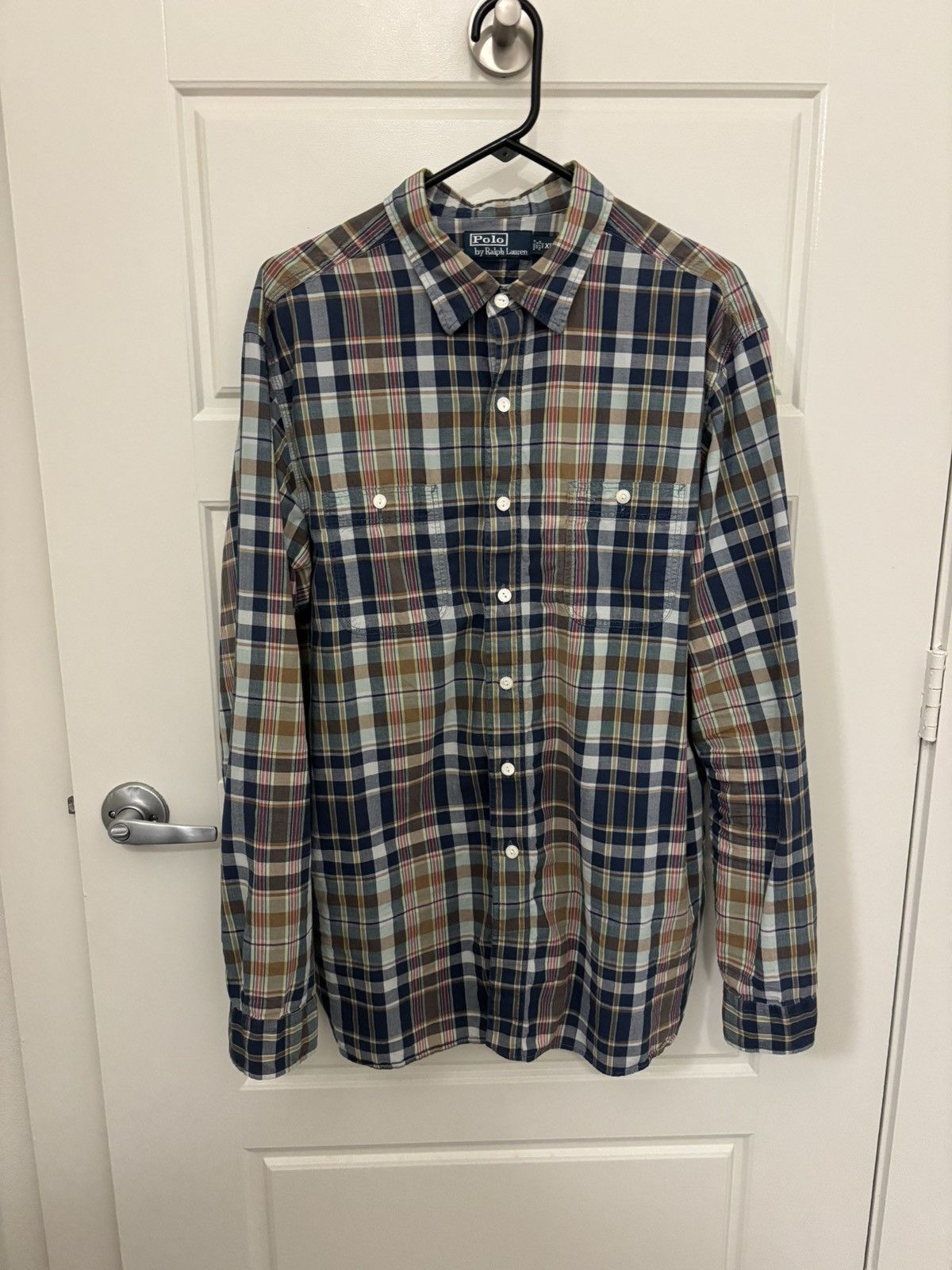 Polo Ralph Lauren Polo Madras Workshirt Size US XL / EU 56 / 4 - 3 Thumbnail