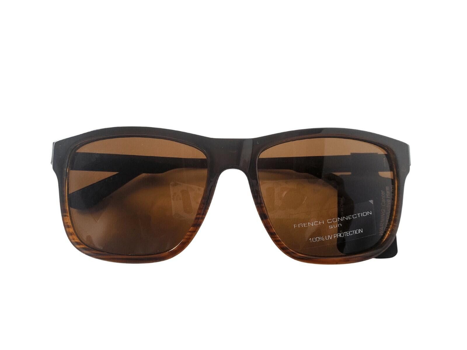 French Connection NWT FRENCH CONNECTION Womens Sunglasses Brown Striped Frames Size ONE SIZE - 1 Thumbnail