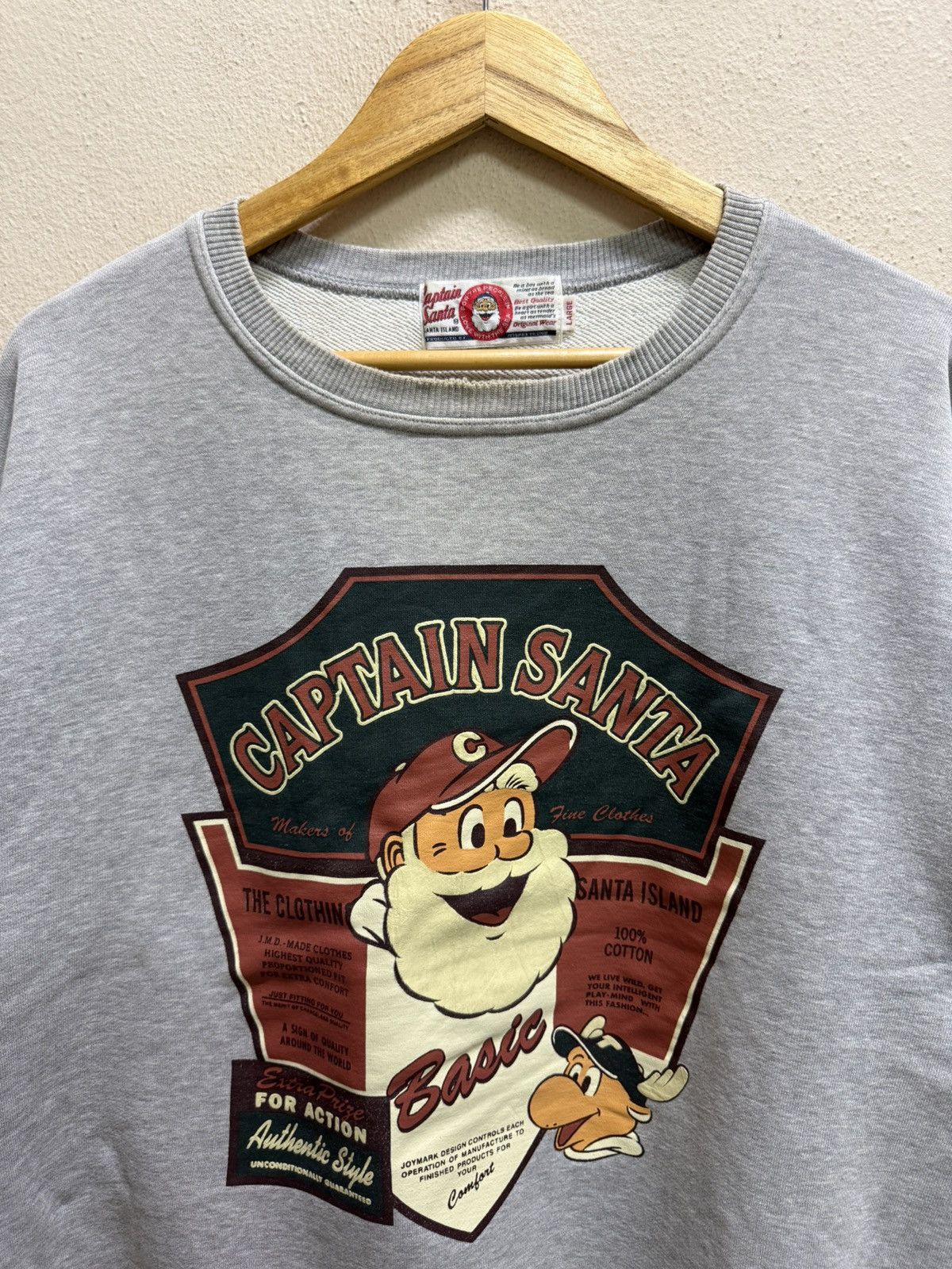 Vintage Vintage 90s Captain Santa Sweatshirt Size US XL / EU 56 / 4 - 18 Thumbnail