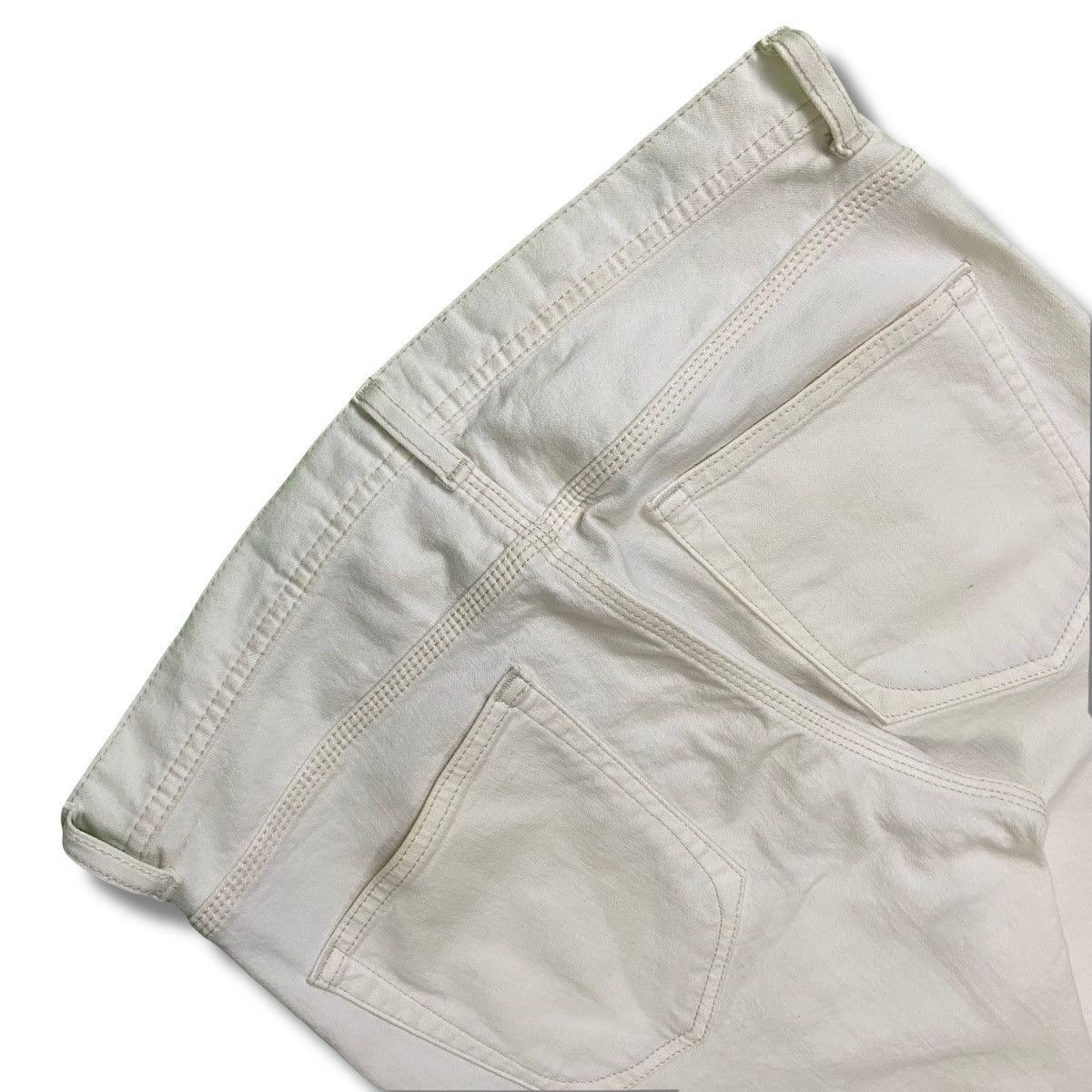 NANO universe 2000s Nano Universe Library Tokyo White Denim Made in Japan Size US 30 / EU 46 - 6 Thumbnail