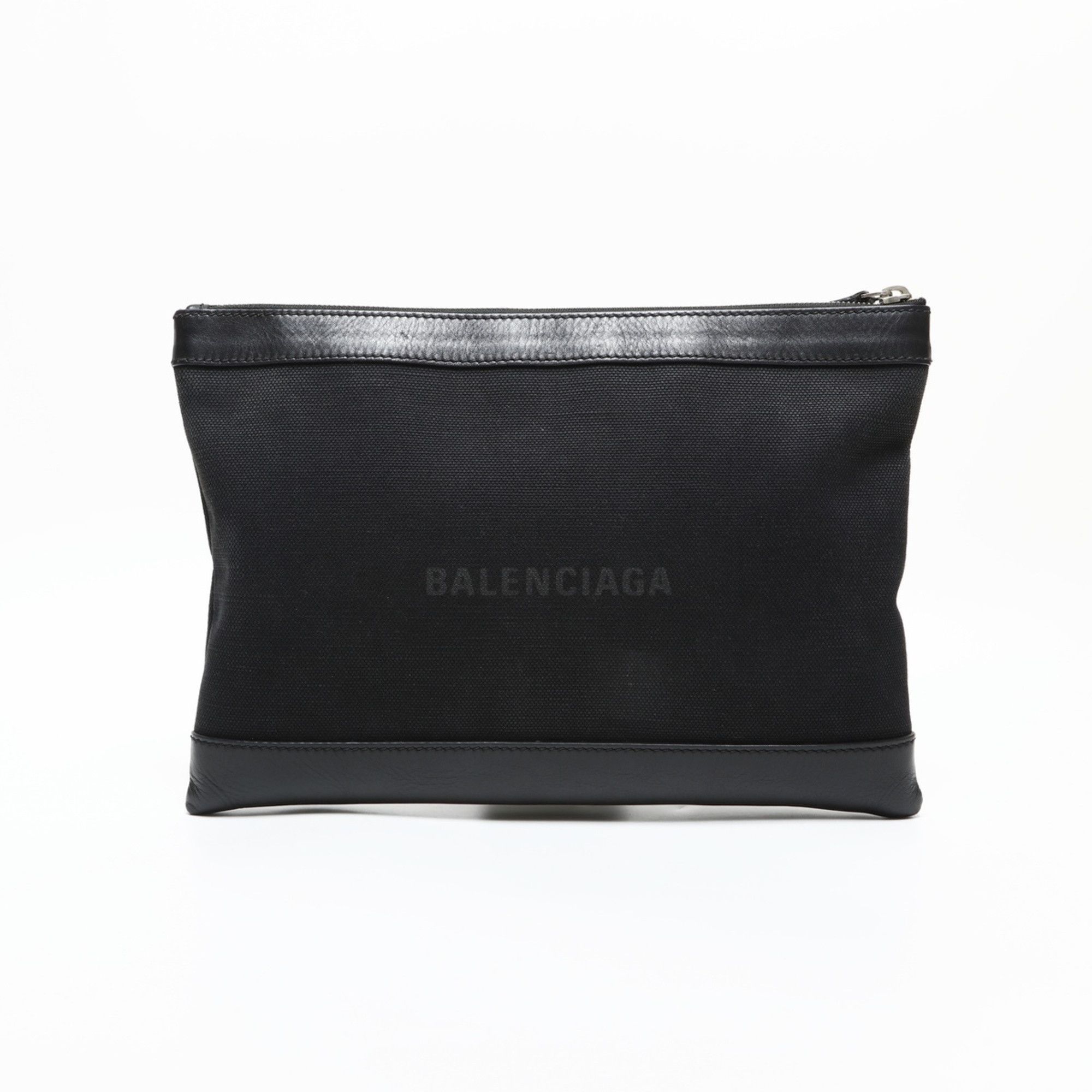 Balenciaga Balenciaga M Canvas Clip Logo Clutch Bag, Black, WS23282 Size ONE SIZE - 1 Thumbnail