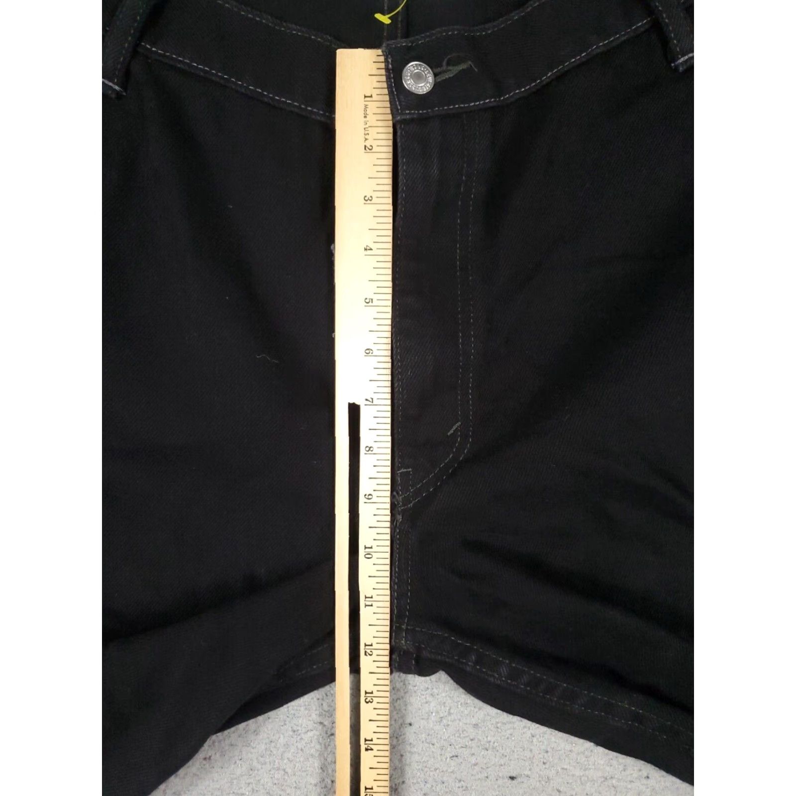 Levi's Levis 550 Jeans Mens 43x25 Black Straight Leg Cotton Denim Pants Mens Size US 43 - 3 Thumbnail