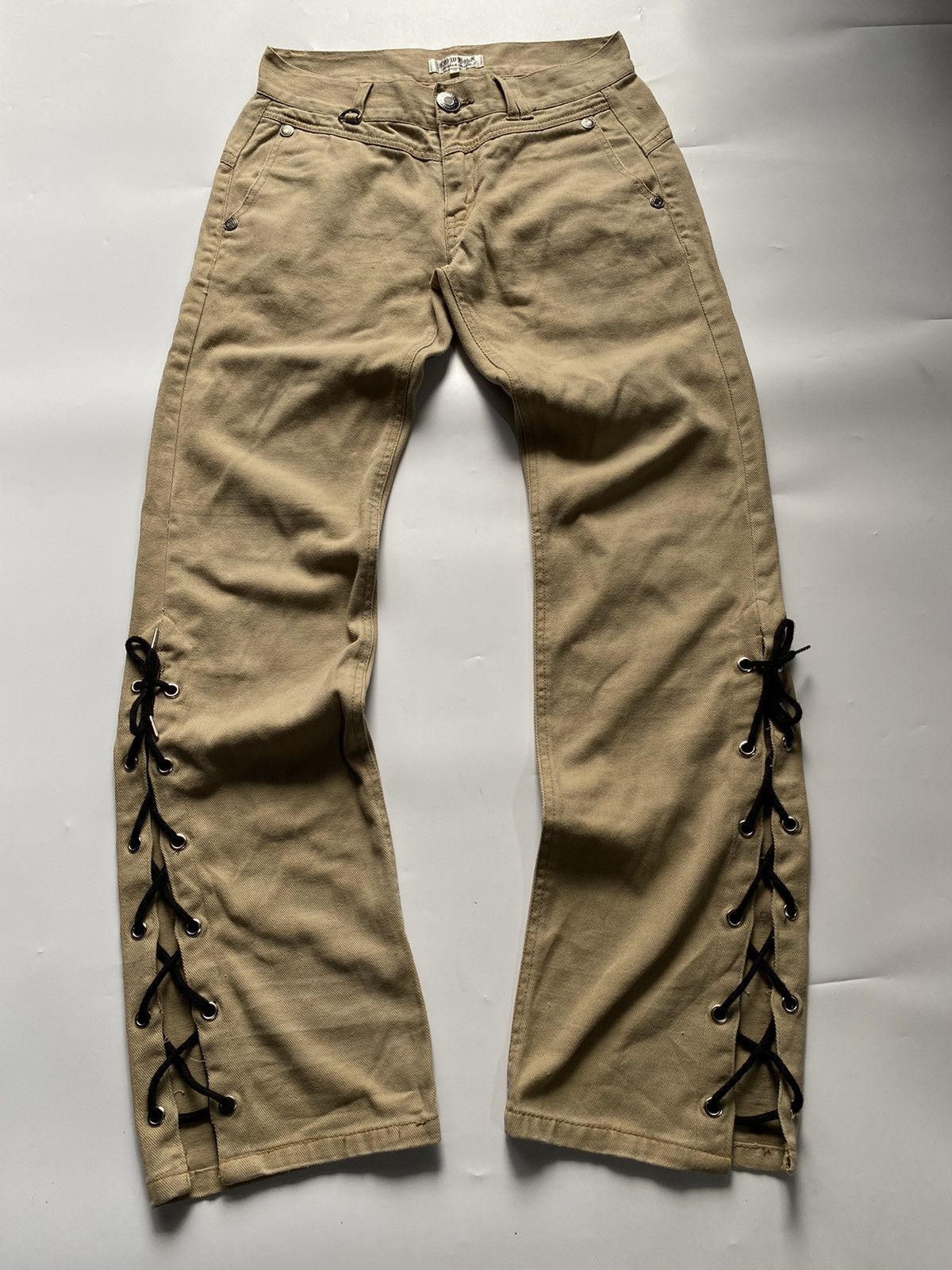 If Six Was Nine × Japanese Brand lacesup lowbox pant vkei style japanese brand Size US 31 - 3 Thumbnail