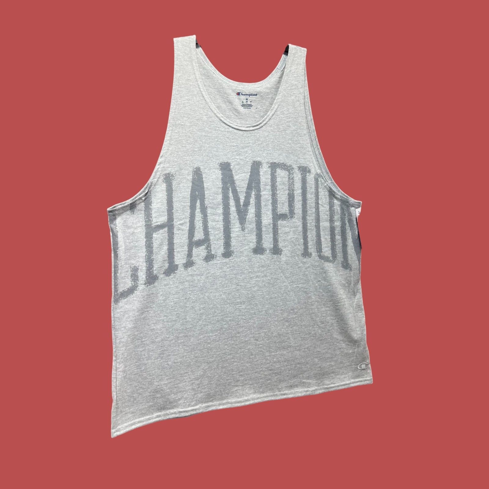 Champion Champion - Men's Round Neck Sleeveless Tank Top - Gray - Med Size US M / EU 48-50 / 2 - 14 Thumbnail