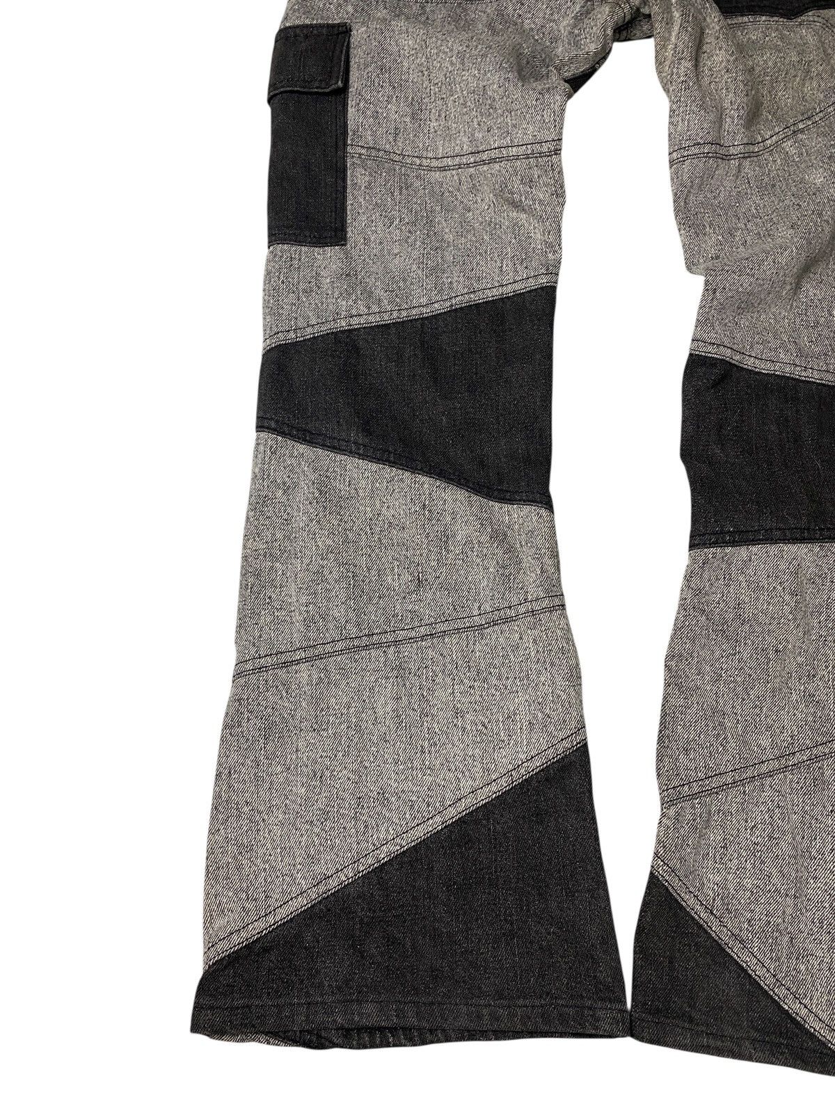 If Six Was Nine 2000's Bernings Sho Spiral Cut Flared Jeans Size US 27 - 7 Thumbnail