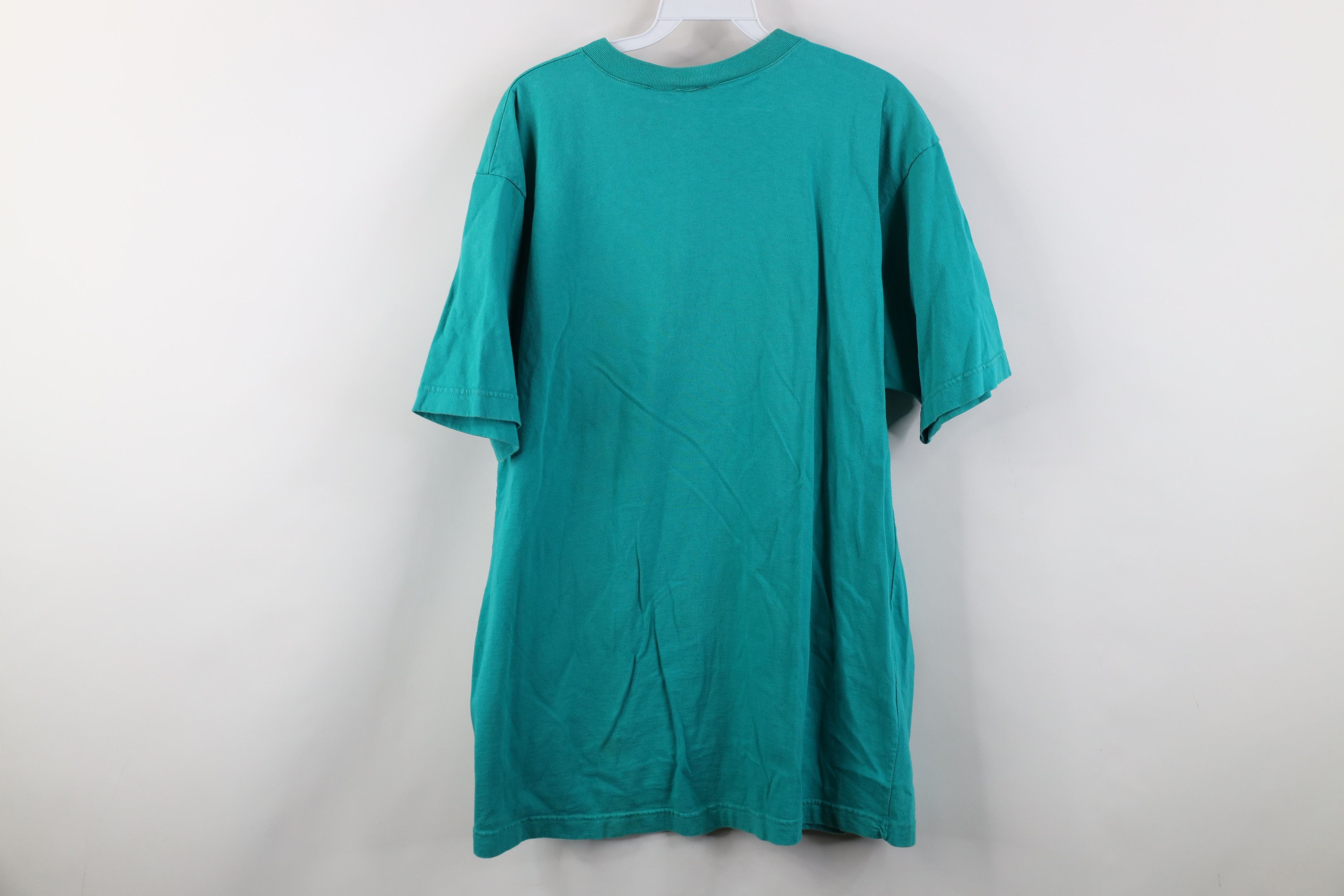 Hanes Vintage 90s Hanes Heavyweight Cotton Henley T-Shirt Teal Size US XL / EU 56 / 4 - 12 Thumbnail