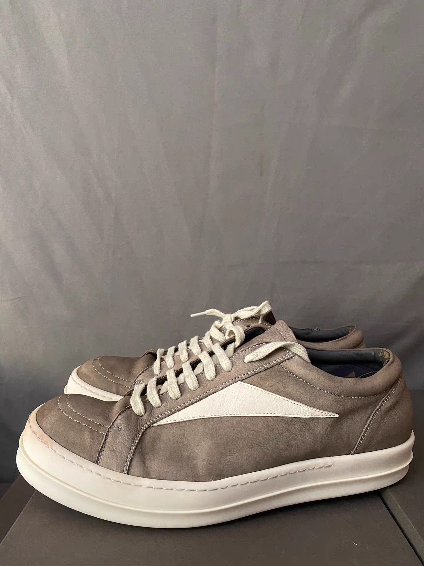 Rick Owens Rick Owens Mainline Infringement Brown Leather Vans Low Size US 12 / EU 45 - 1 Thumbnail