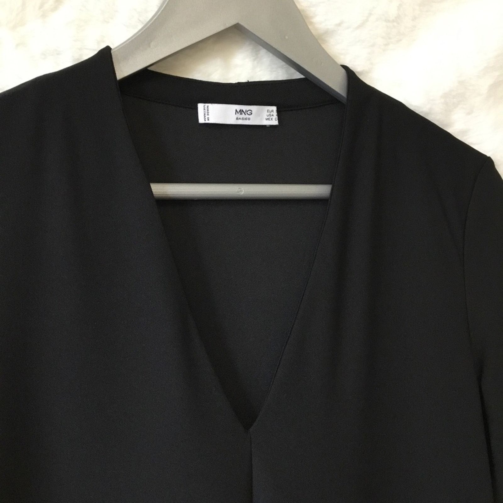 Mango Mango Black Long Sleeve Dress Size S / US 4 / IT 40 - 3 Thumbnail