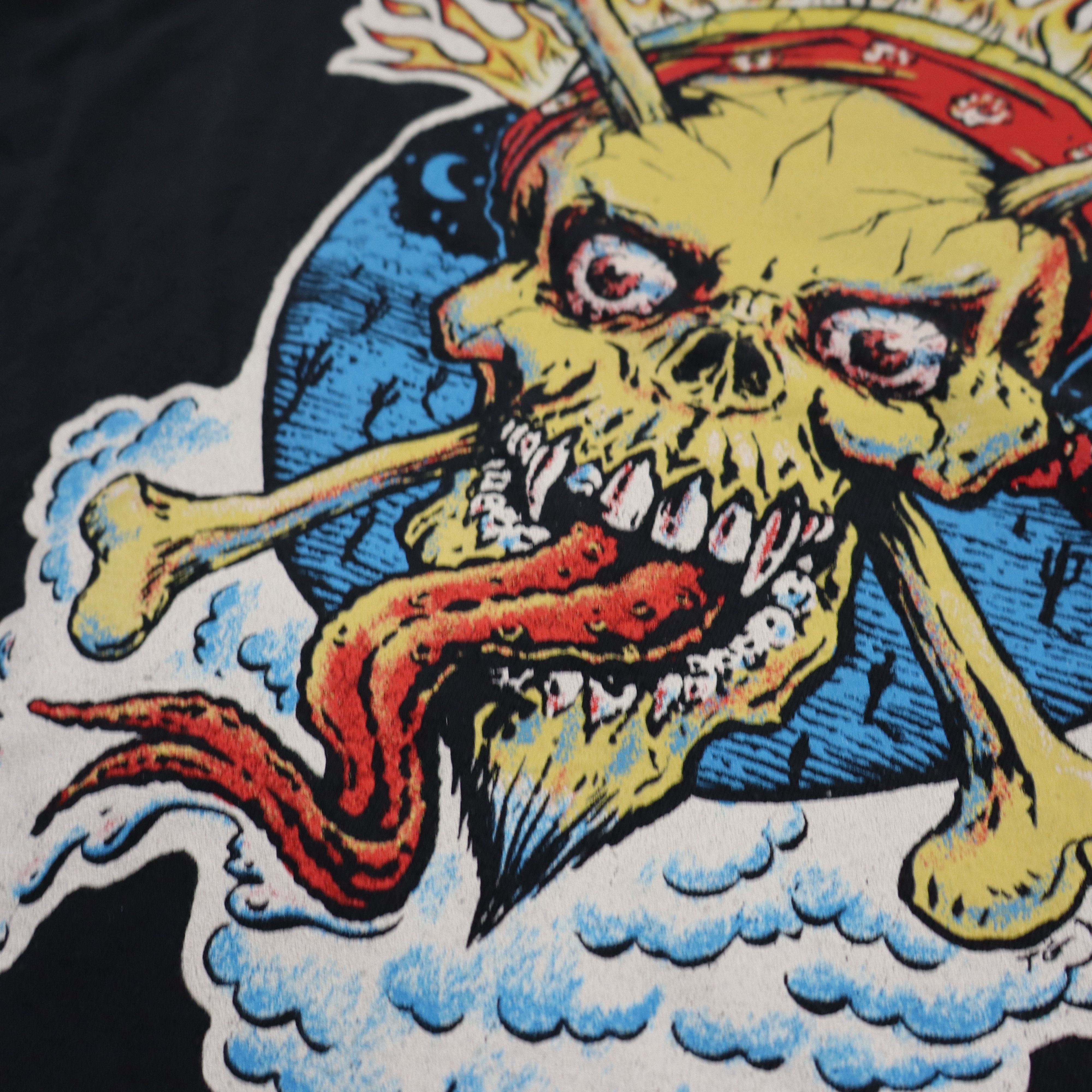 MadeWorn Madeworn World Tour Glow Skull Long Sleeve T Shirt L/XL Size US L / EU 52-54 / 3 - 6 Thumbnail