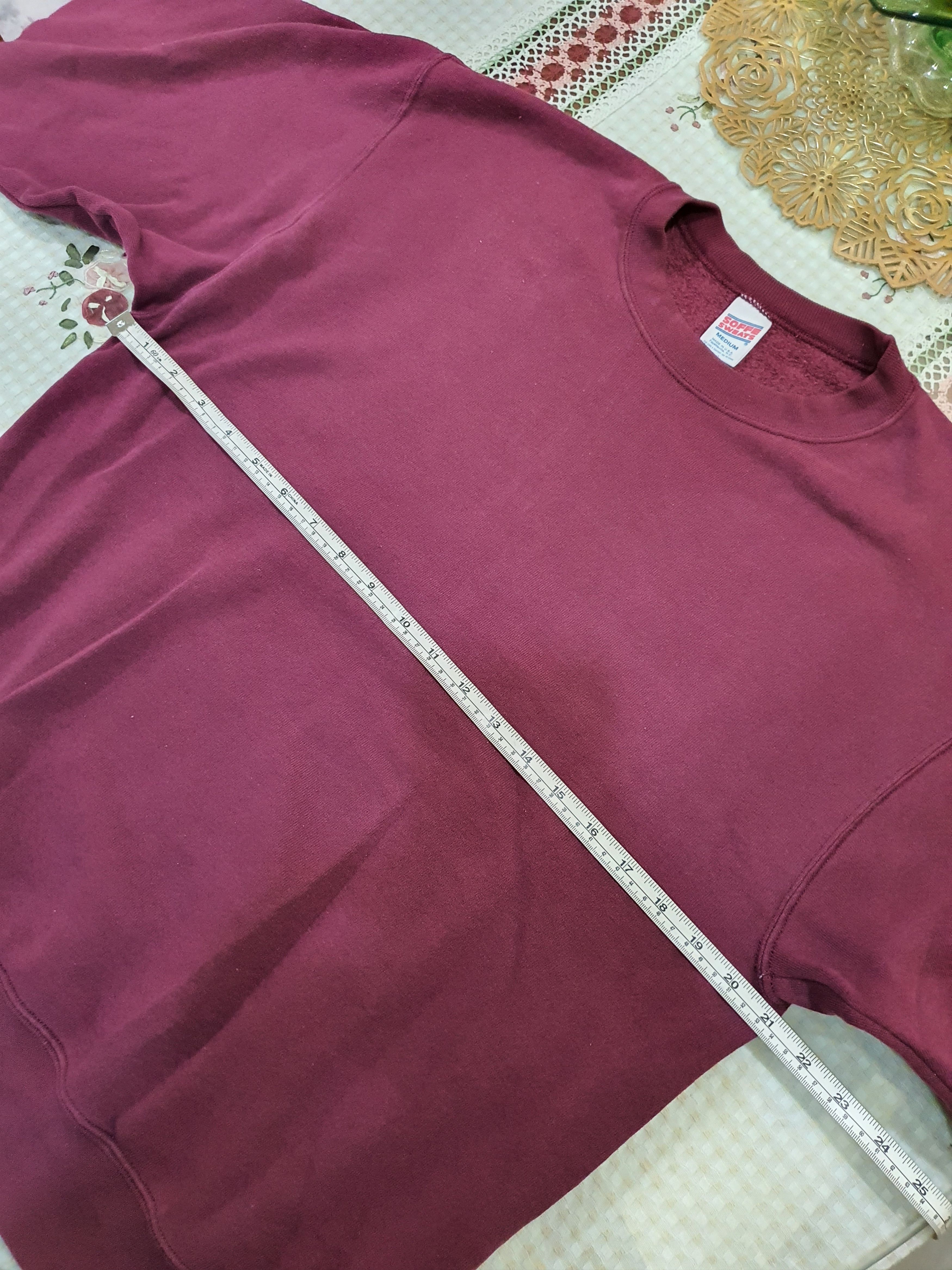 Soffe Vintage Soffe plain burgundy crewneck sweatshirt Size US M / EU 48-50 / 2 - 11 Thumbnail