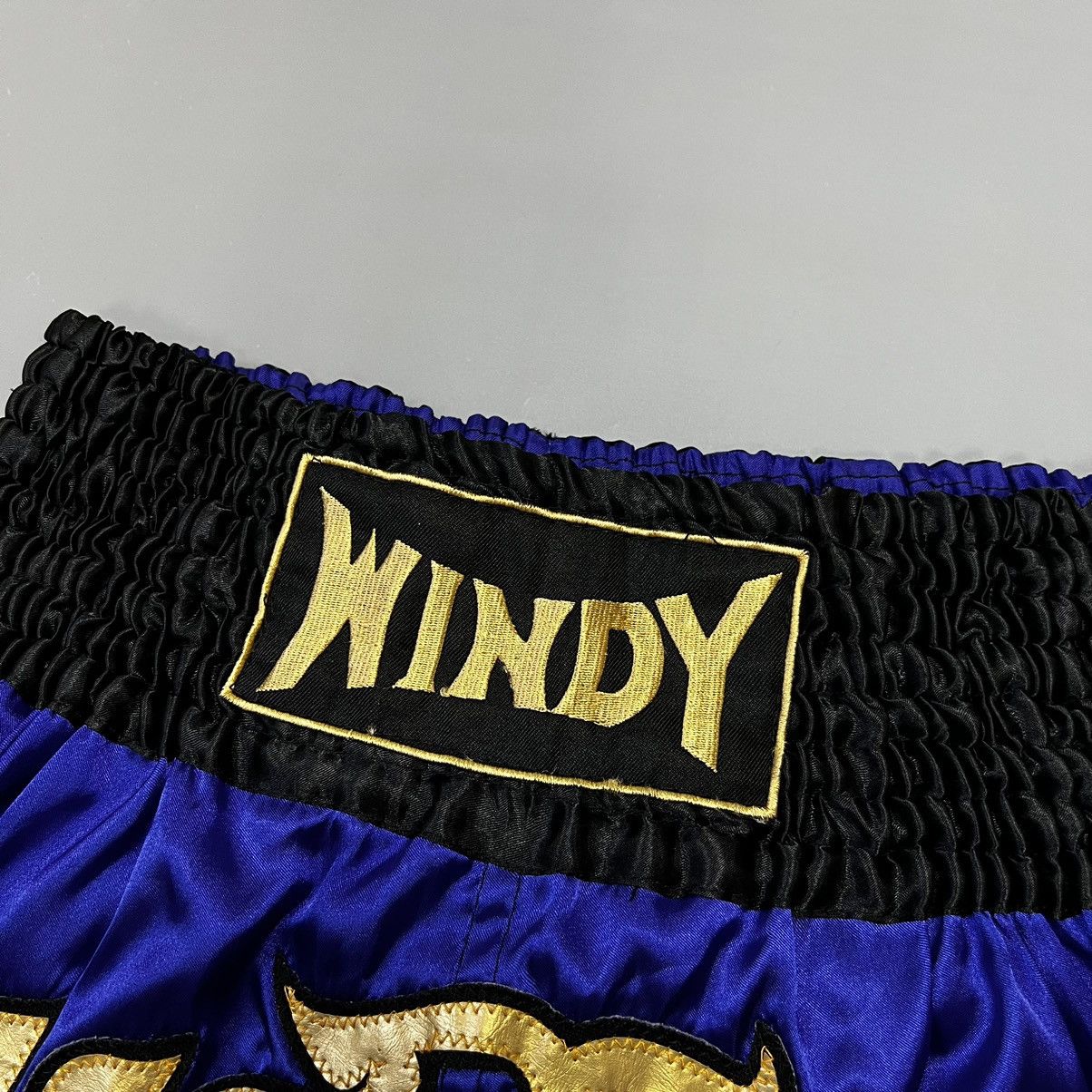 Japanese Brand × Vintage Vintage Muay Thai Shorts “Windy” Thaiboxing MMA Y2K Size US 34 / EU 50 - 11 Thumbnail