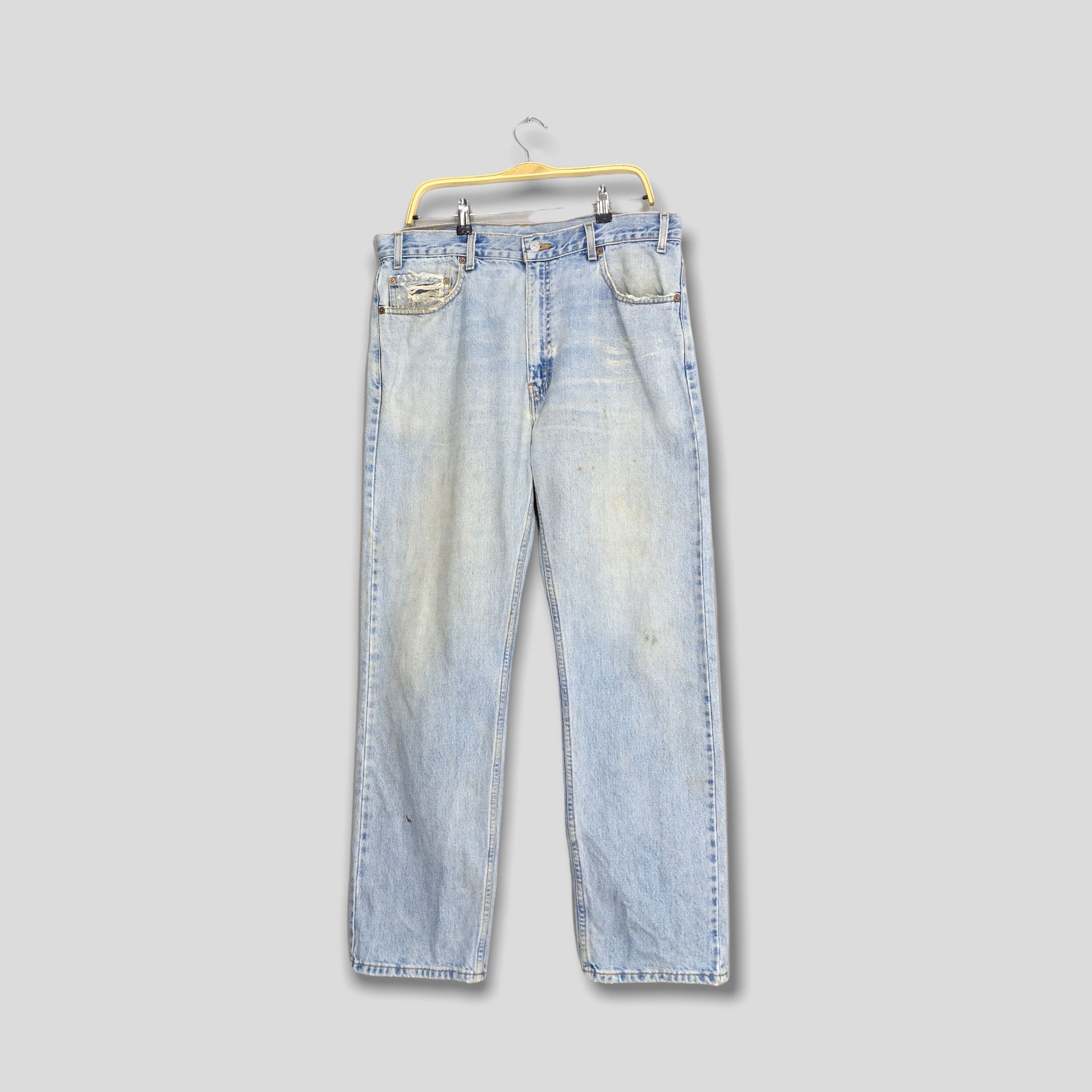 Levi's Size 36x31 Vintage Levis 505 Pale Blue Jeans S822 Size US 36 / EU 52 - 1 Thumbnail