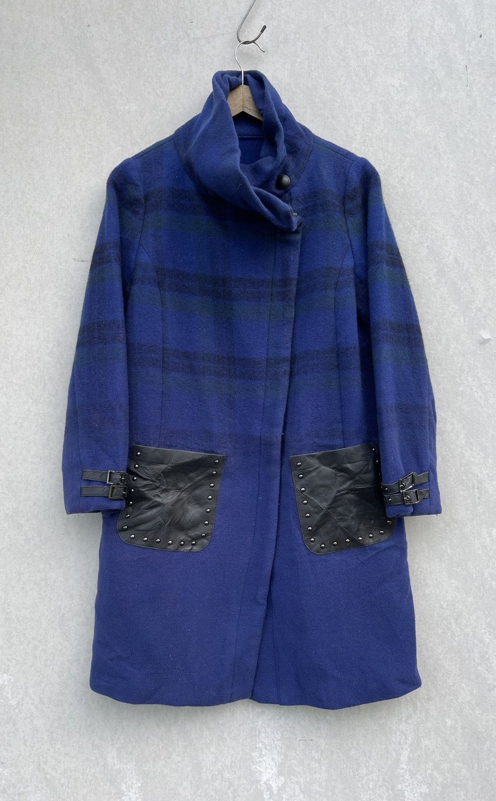 Japanese Brand × Junya Watanabe 🔥RARE🔥 Gabardine K.T Studed Leather Pocket Coat/Jacket Size US M / EU 48-50 / 2 - 2 Thumbnail