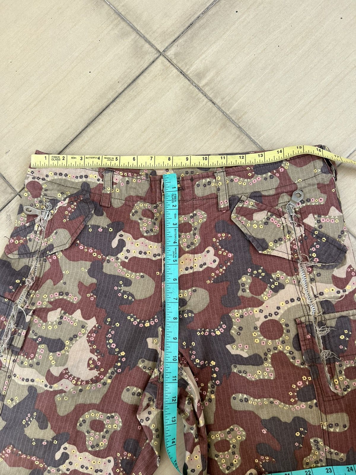 Vintage Slow Wear Made in Japan Camo Parachute Cargo Trouser Size US 32 / EU 48 - 3 Thumbnail