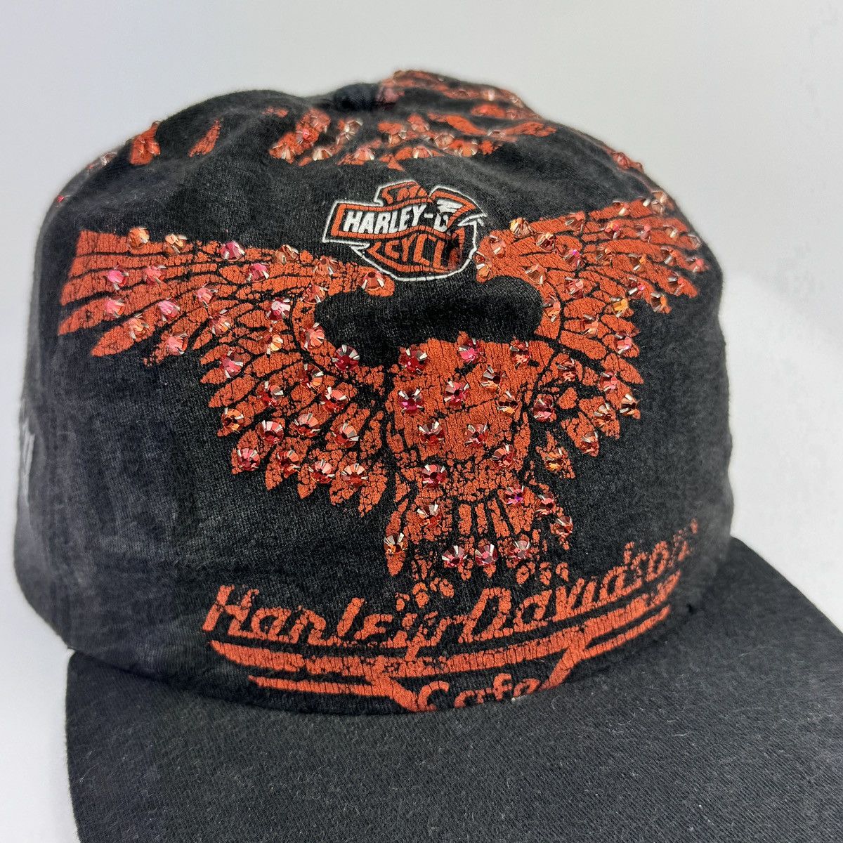 Bossi Sportswear BOSSI HARLEY DAVIDSON 1/1 RHINESTONE VINTAGE CAP Size ONE SIZE - 8 Thumbnail