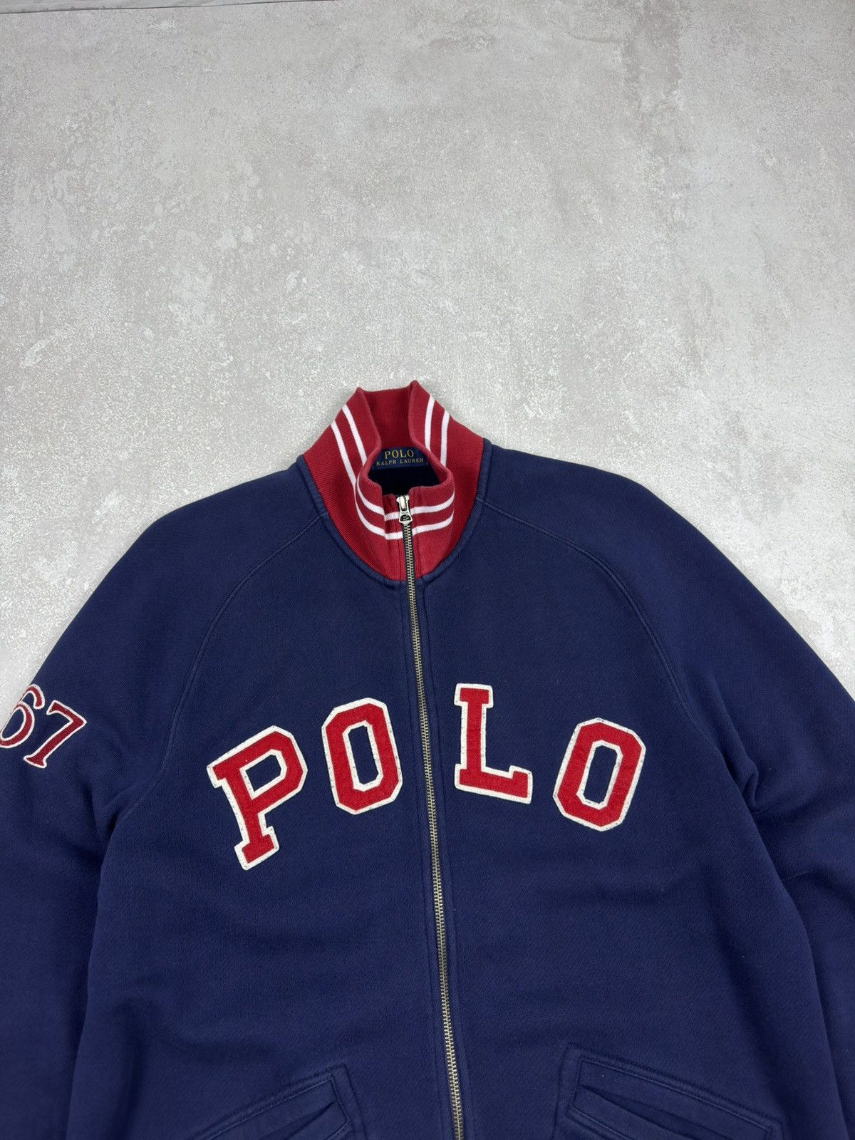 Polo Ralph Lauren Polo Ralph Lauren Track Jacket Big Logo Sweatshirt Full Zip Size US L / EU 52-54 / 3 - 4 Thumbnail