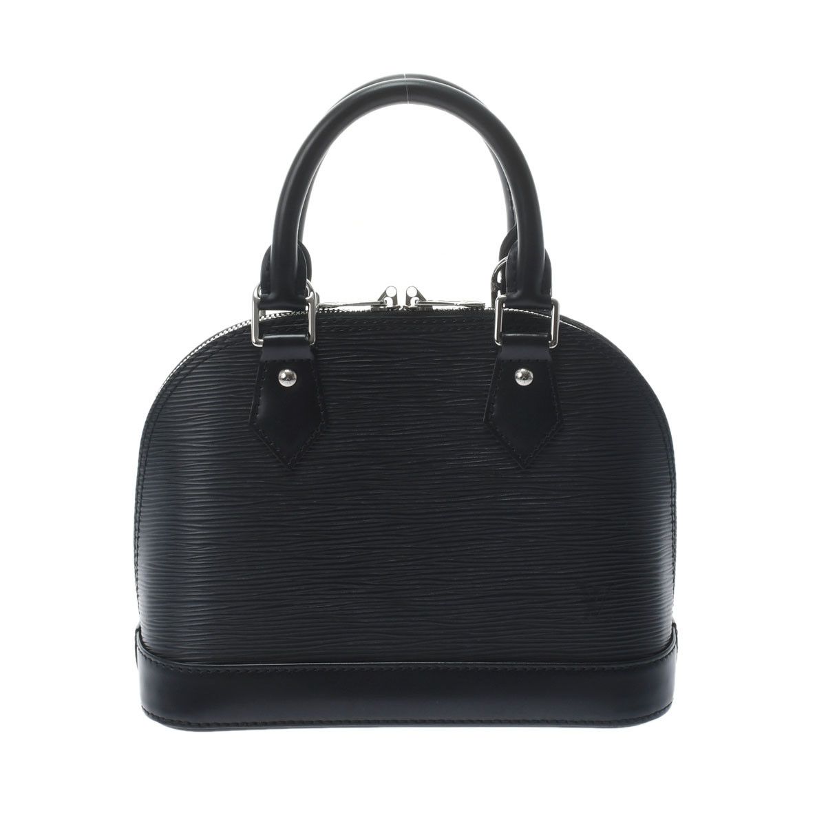 image of Louis Vuitton Epi Alma Bb 2Way Noir Epi Leather Handbag in Black, Women's