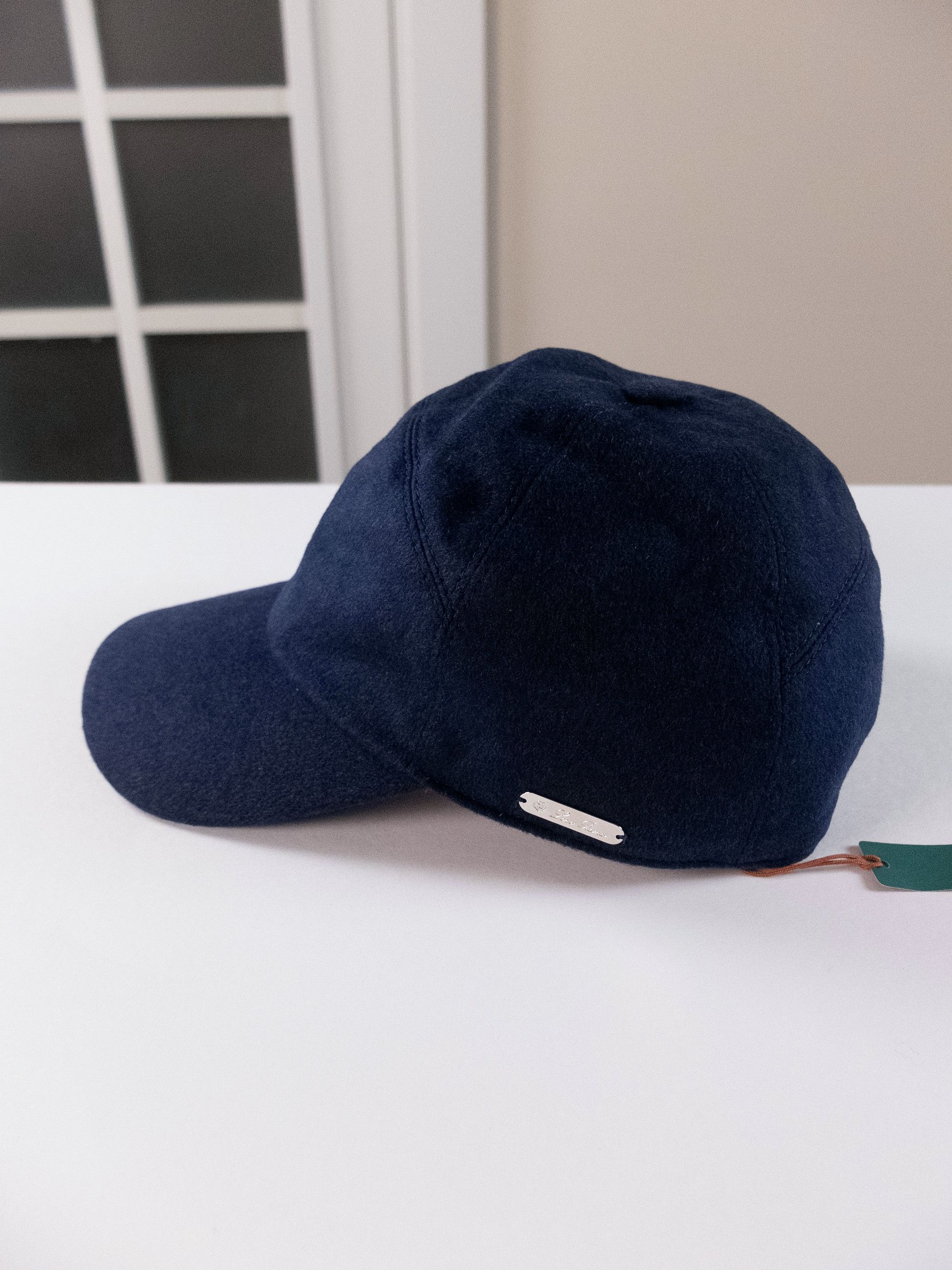 Loro Piana LORO PIANA TY navy blue baby cashmere baseball cap Large Size ONE SIZE - 4 Thumbnail