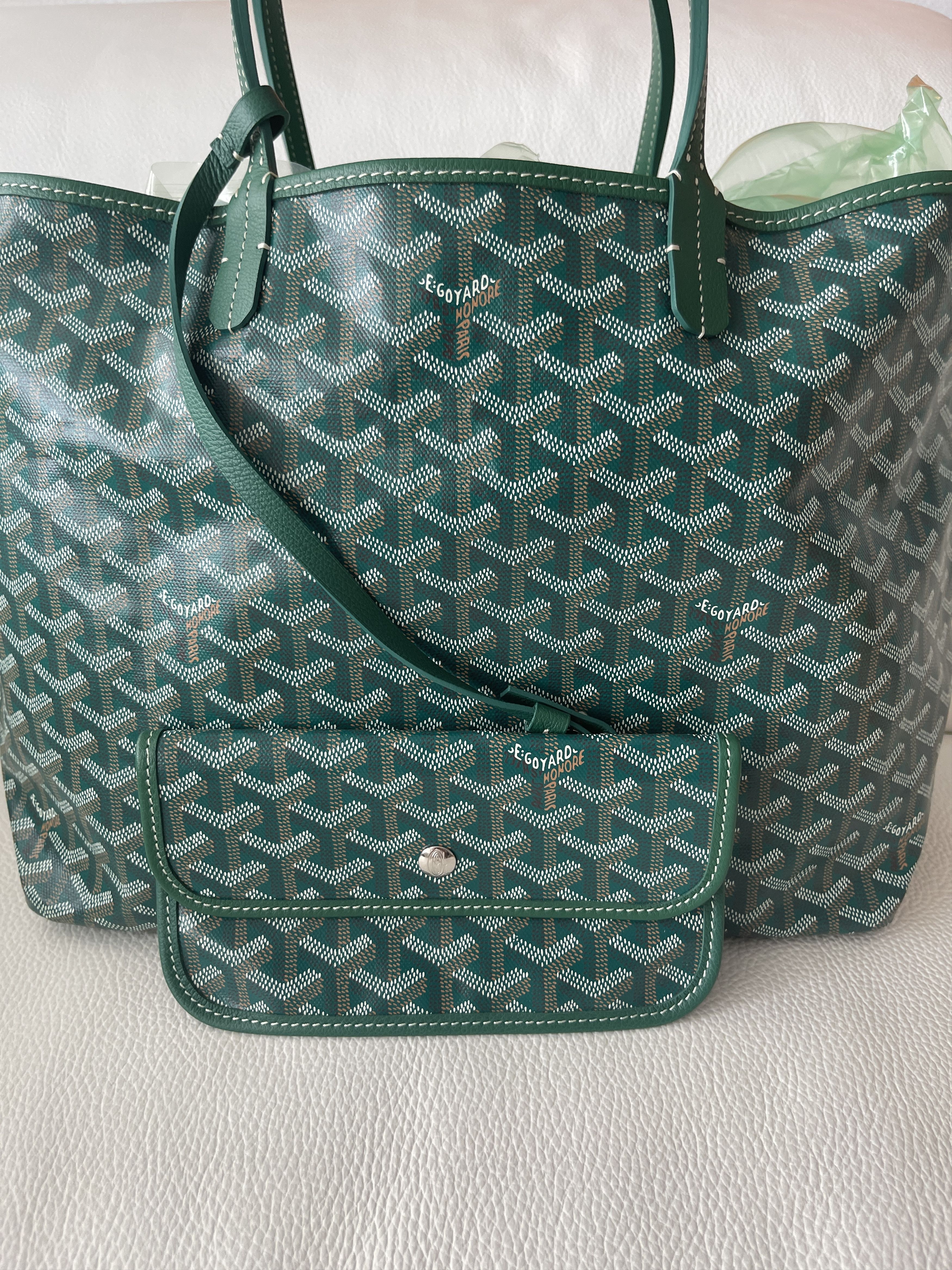 Goyard Green Goyard Saint Louis PM Reversible Tote Size ONE SIZE - 9 Thumbnail