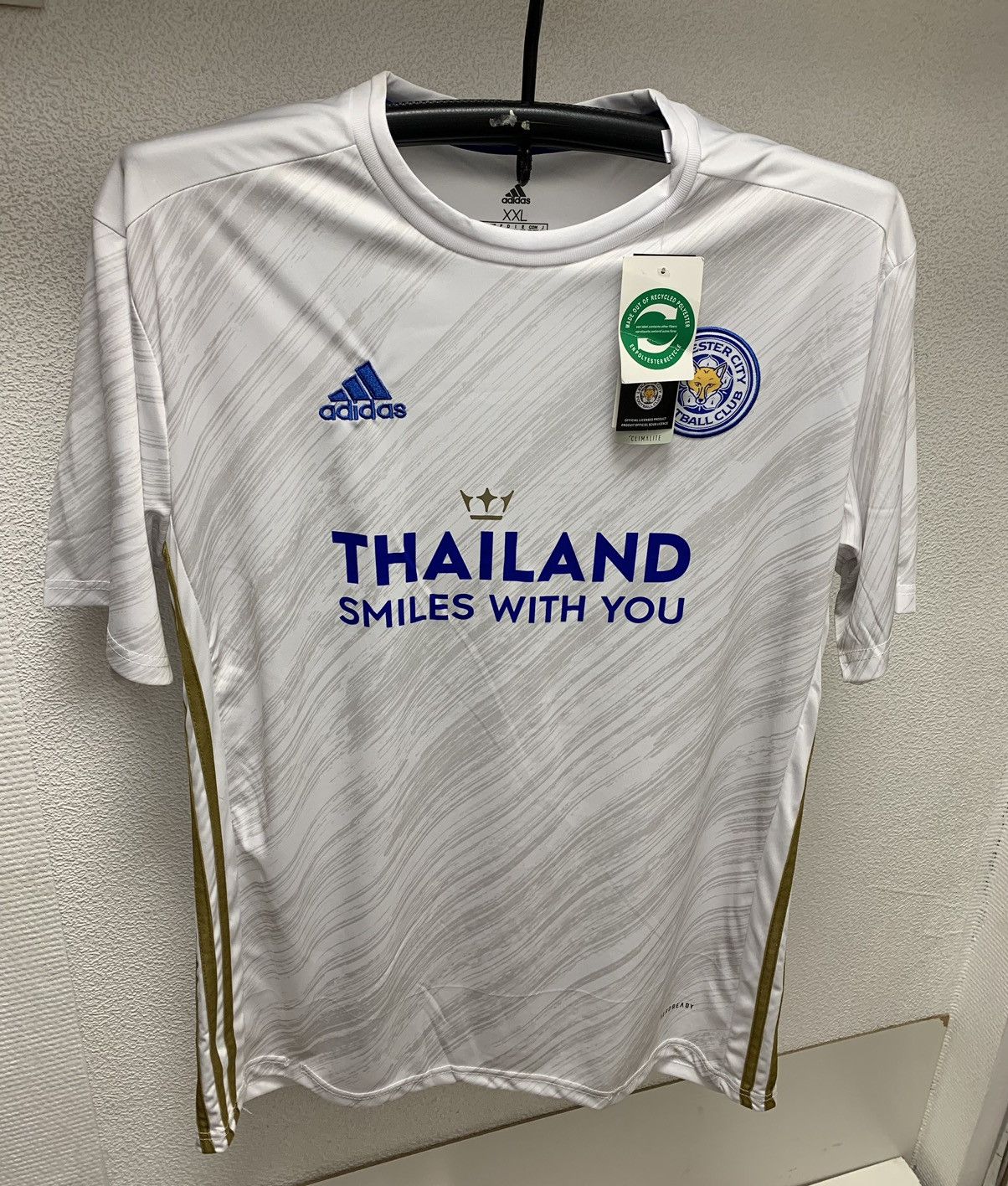 Adidas Leicester city adidas new soccer jersey 2xl xxl Size US XXL / EU 58 / 5 - 1 Thumbnail