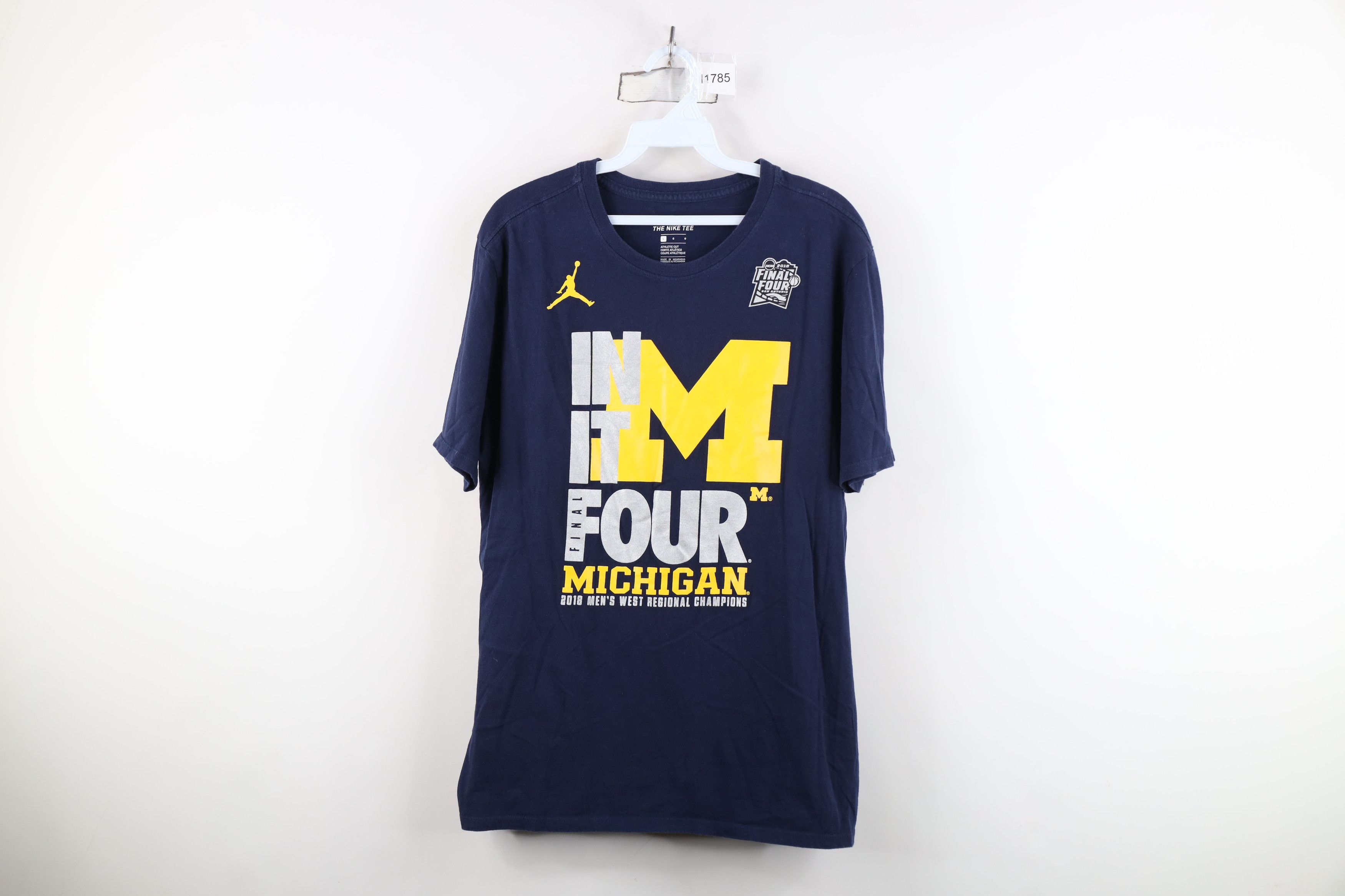 Nike Nike Air Jordan University of Michigan Basketball T-Shirt Size US L / EU 52-54 / 3 - 1 Thumbnail