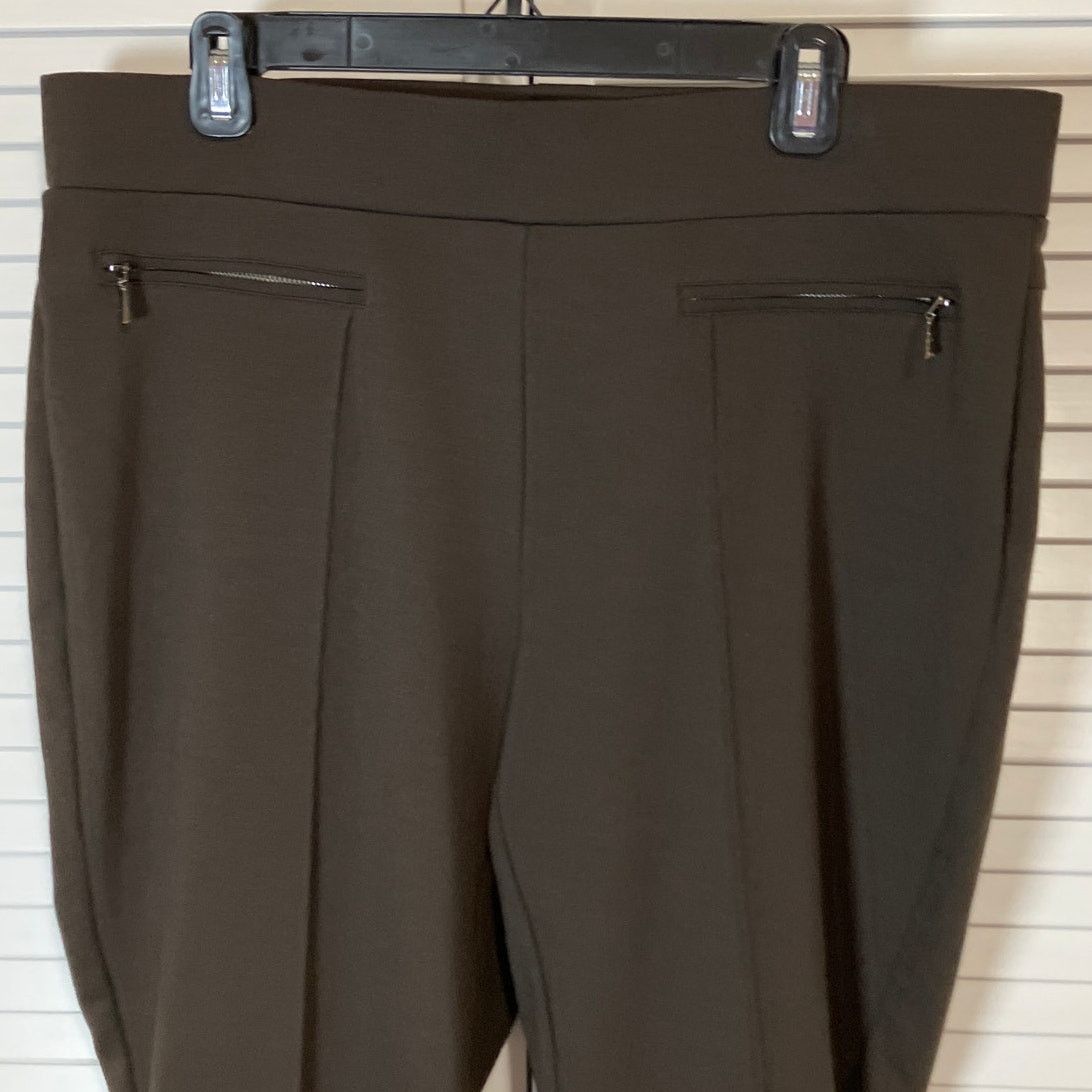 Other Rafaella Classic Brown Pleated Elastic Waist Pants 16 Size 38" / US 16 / IT 52 - 6 Thumbnail