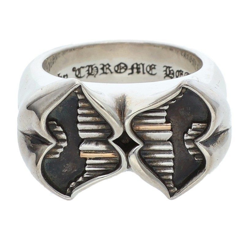 Chrome Hearts Chrome Hearts Double Chomper Silver Ring Size ONE SIZE - 1 Thumbnail