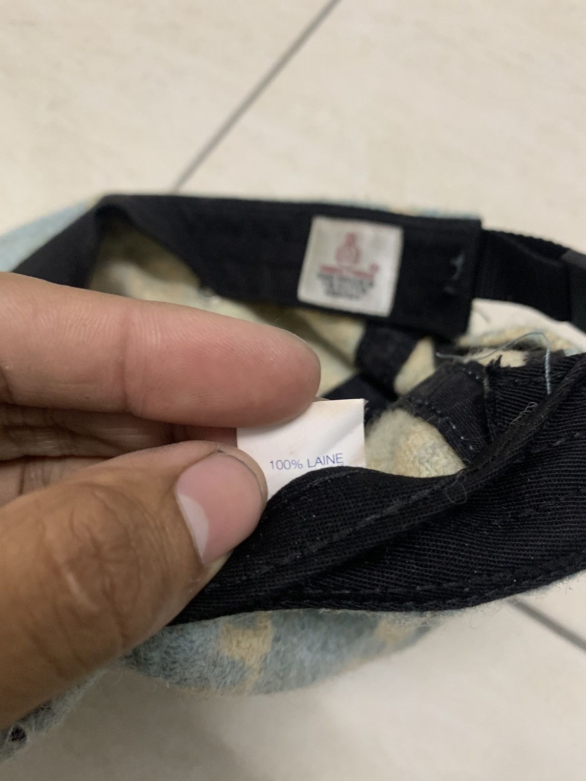 Harris Tweed × Supreme Supreme Harris Tweed Camp Cap in Light Blue Size ONE SIZE - 8 Thumbnail