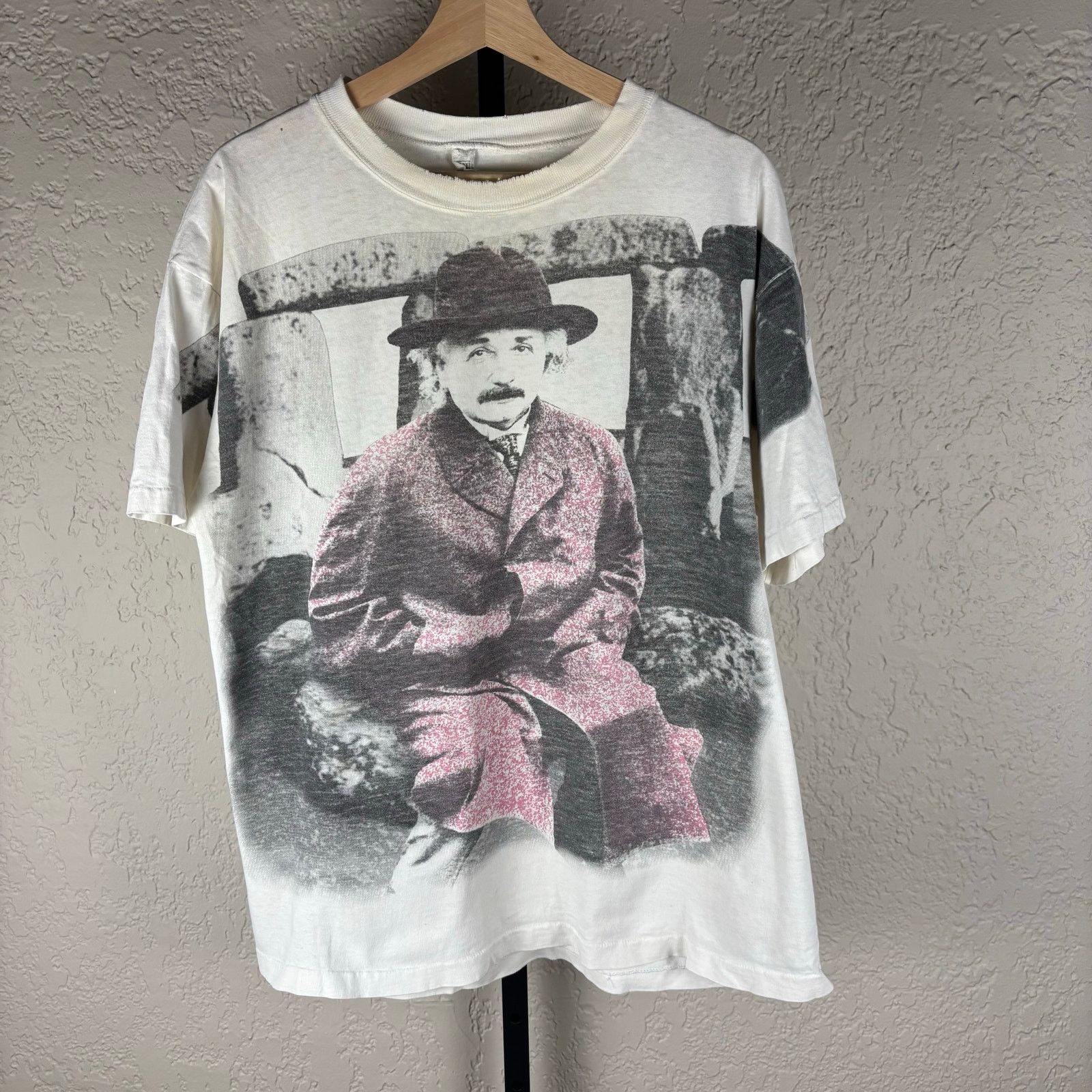 MC Escher Style Andazia Albert Einstein Stonehenge XL Tee