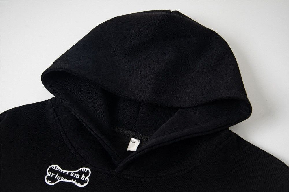 Vintage American cartoon letter puppy print hooded sweatshirt Size US M / EU 48-50 / 2 - 3 Thumbnail