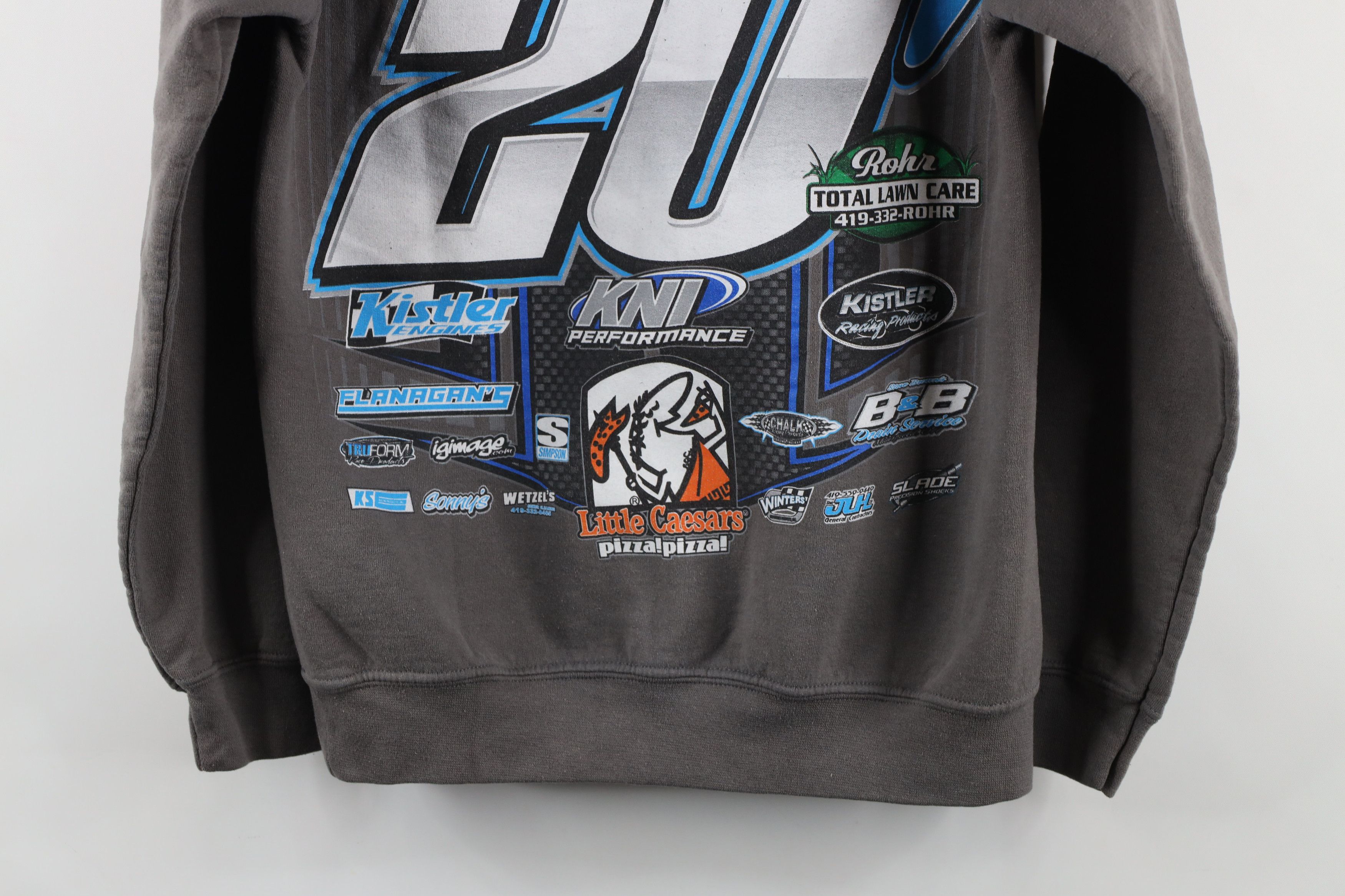 Vintage Streetwear Ivy Sprint Car Racing Hoodie Sweatshirt Gray Size US S / EU 44-46 / 1 - 13 Thumbnail