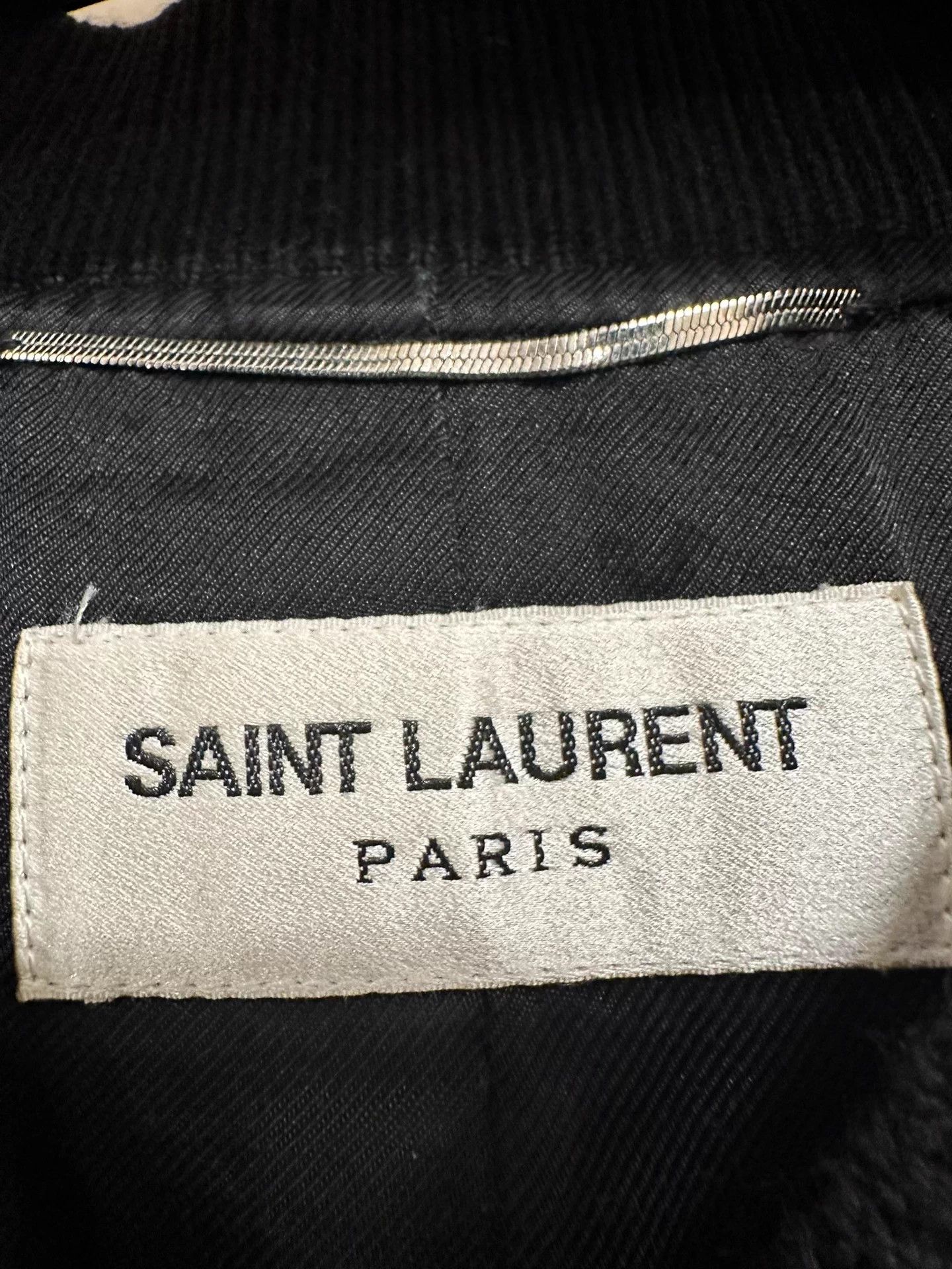 Saint Laurent Paris SLP 19ss Teddy Baseball Rainbow Beaded Logo Black M Size US M / EU 48-50 / 2 - 2 Thumbnail