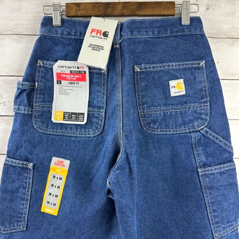 Carhartt VINTAGE Carhartt Jeans Size 28X34 Men's Relaxed Fit Denim Work Dungaree Blue 90s Size US 28 / EU 44 - 7 Thumbnail