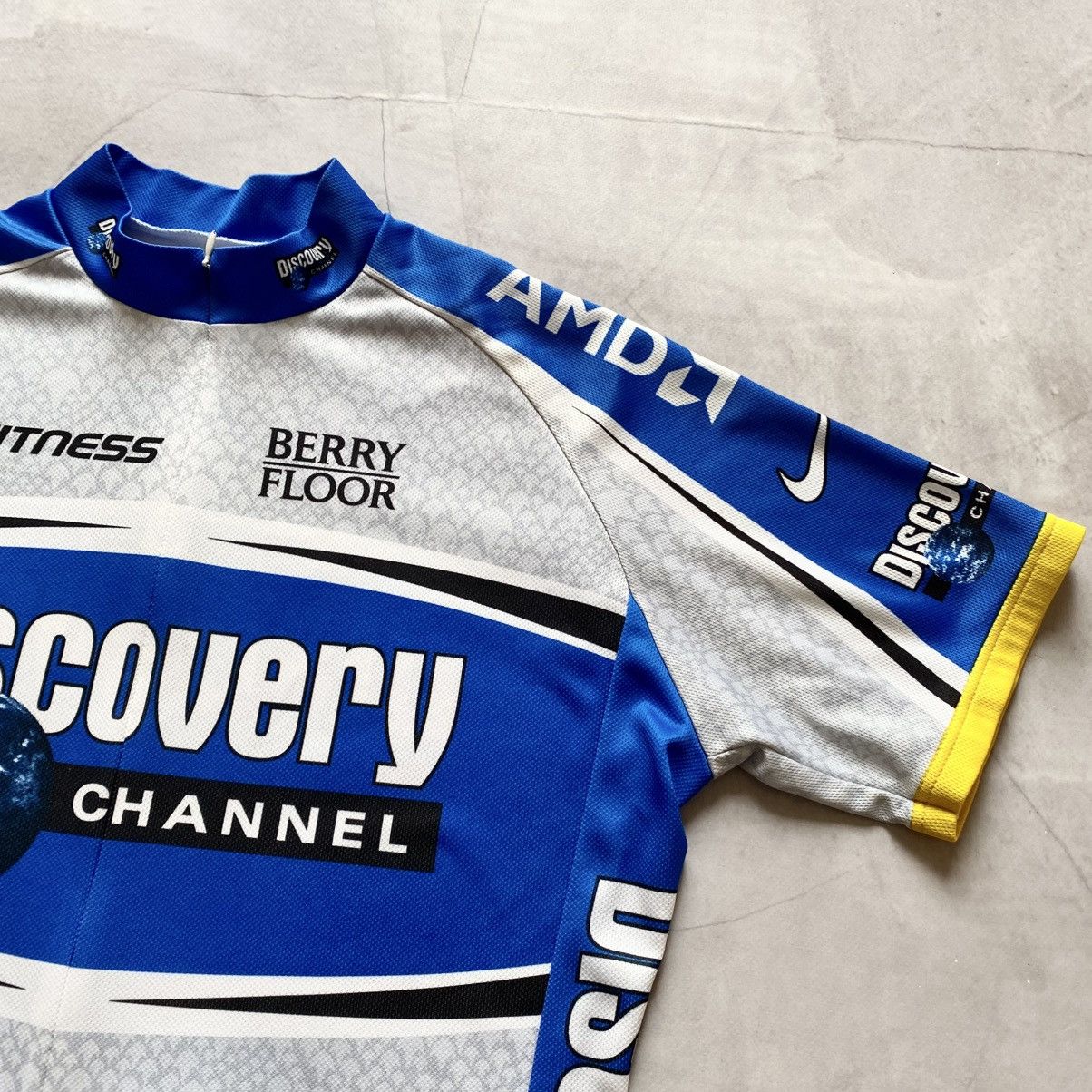 Vintage 90s Nike Discovery Channel Trek Cycling Bike Velo Jersey Y2K Size US L / EU 52-54 / 3 - 4 Thumbnail