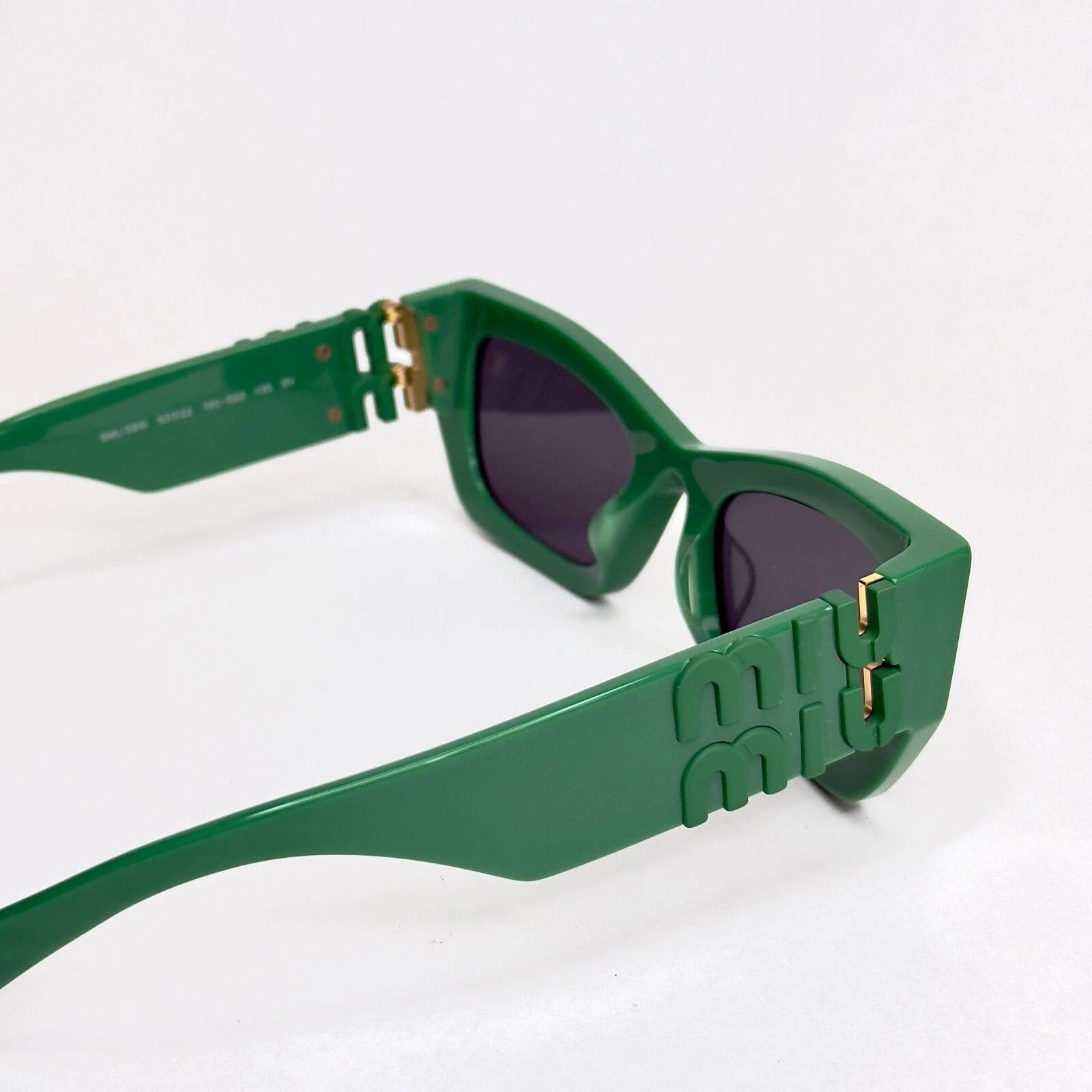 Miu Miu MIU MIU LOGO MU09WS Green Matte Logo Geometric Luxury 09W Size ONE SIZE - 8 Thumbnail