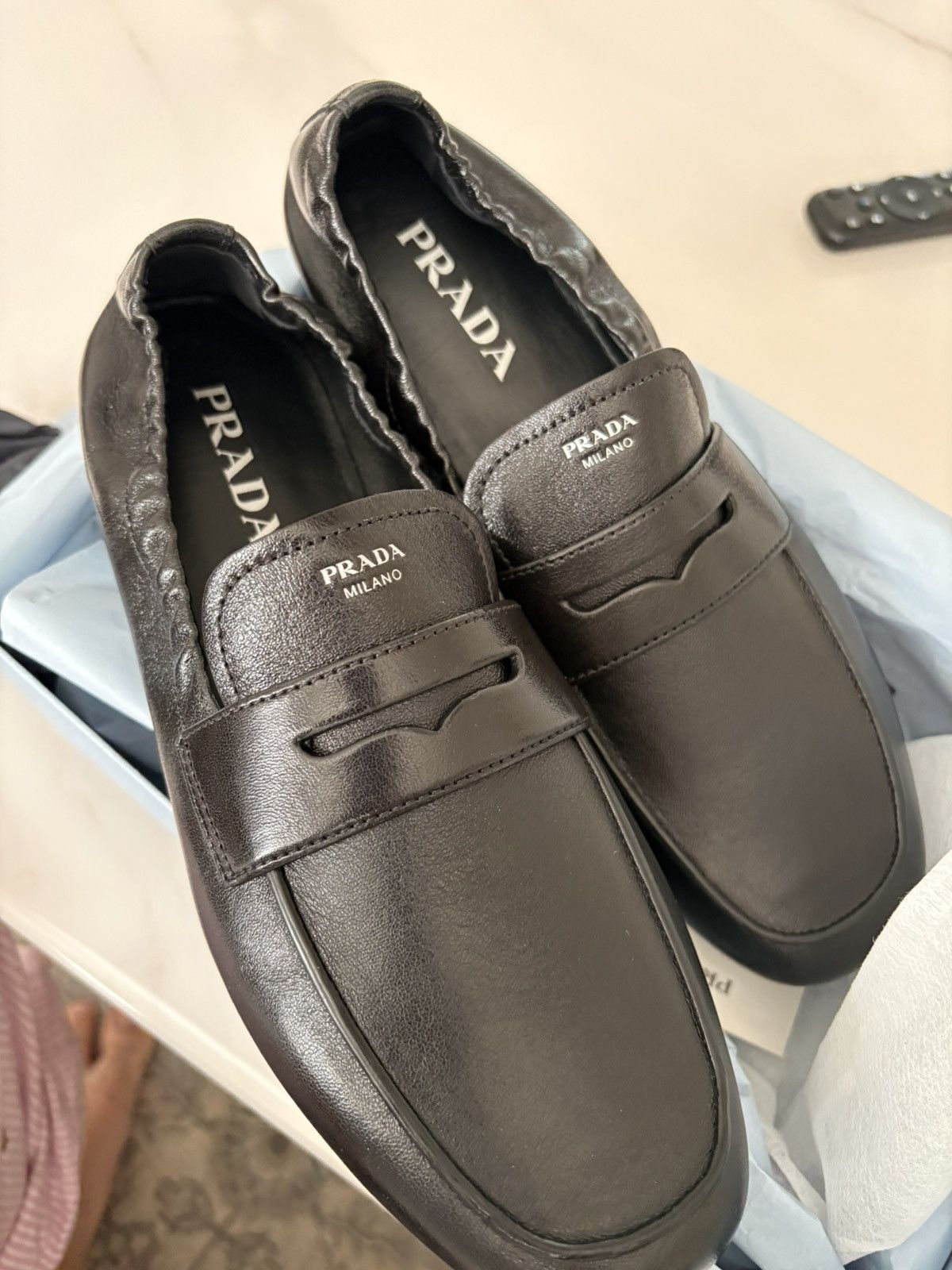 Prada Prada soft penny loafer Size US 10.5 / IT 40.5 - 1 Thumbnail