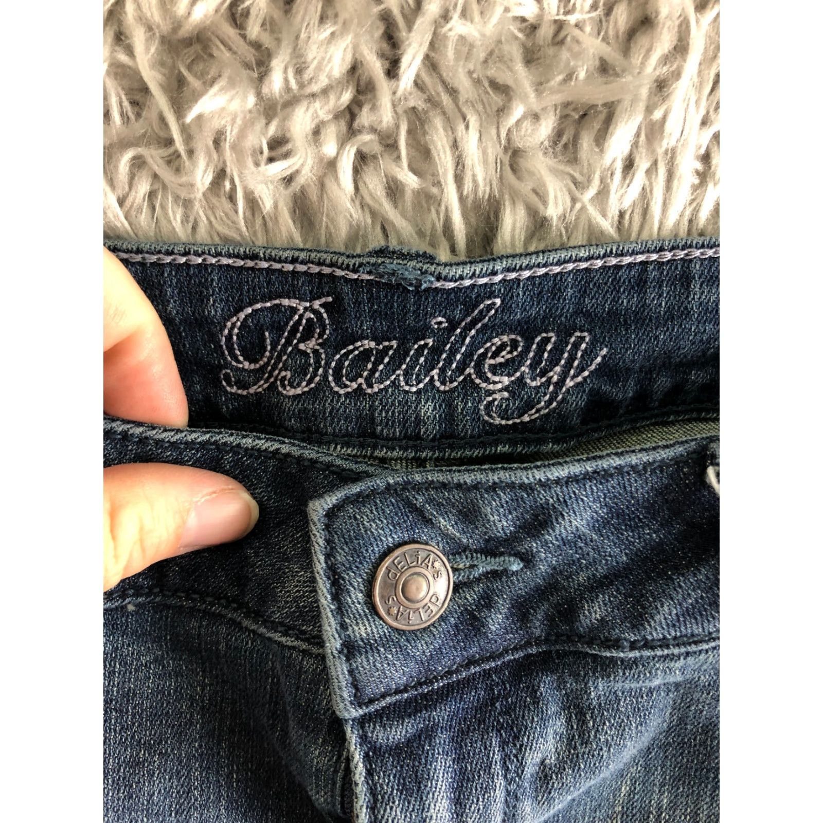 Vintage dELiA's Womens Jeans Bailey Mid Rise Medium Wash Blue Denim 9/10 - Regular Womens Jeans Size 30" / US 8 / IT 44 - 7 Thumbnail