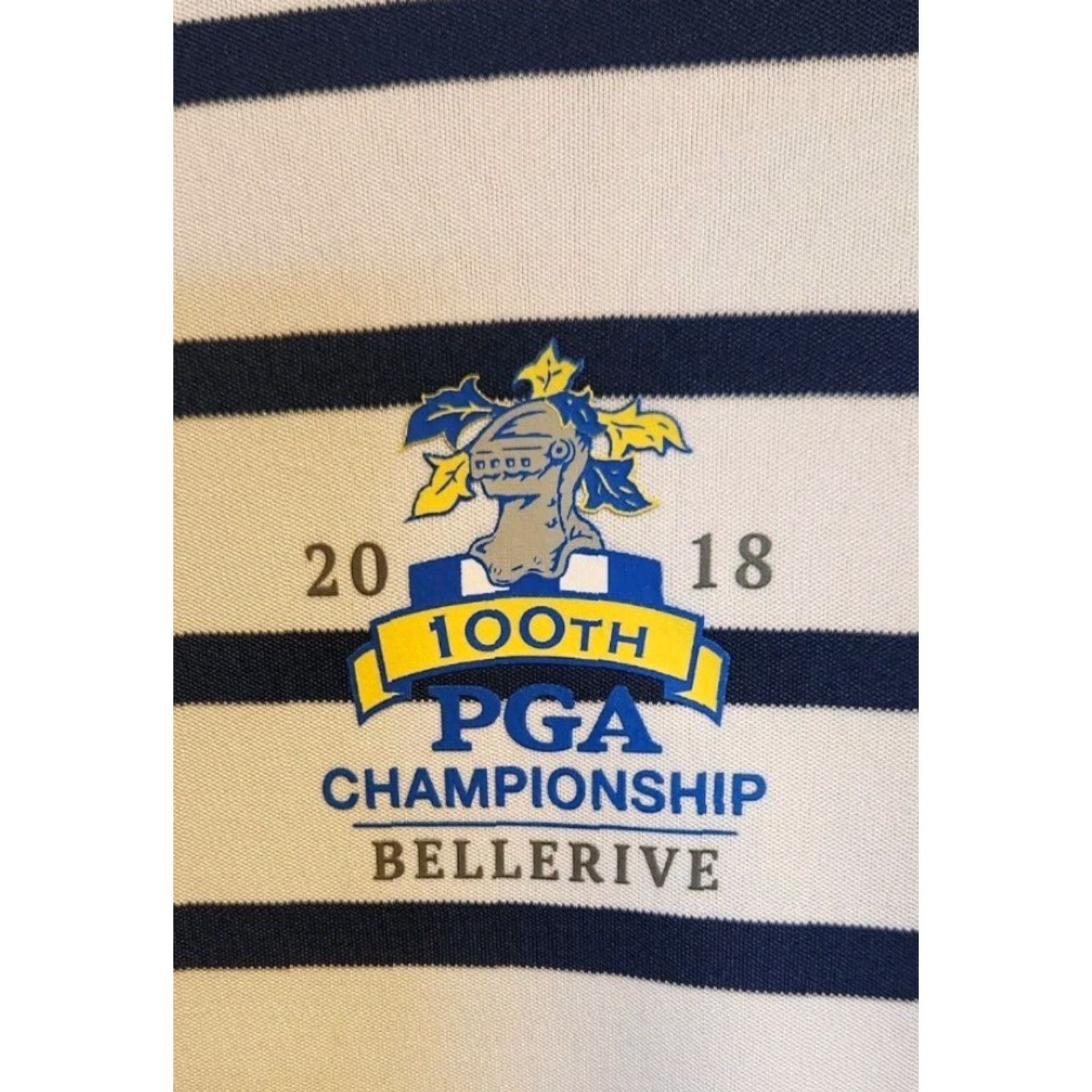 Polo Ralph Lauren Ralph Lauren Polo Golf Shirt Mens XL 2018 100th PGA Championship Striped Multicolor Polo RL Shirt Mens XL Striped Golf Polo Size US XL / EU 56 / 4 - 7 Thumbnail