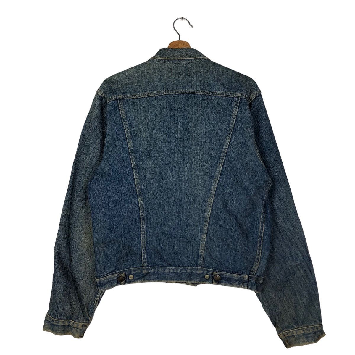 Japanese Brand 🔥Vintage Biker Denim Trucker Jacket Made Well Union Made Size US M / EU 48-50 / 2 - 8 Thumbnail