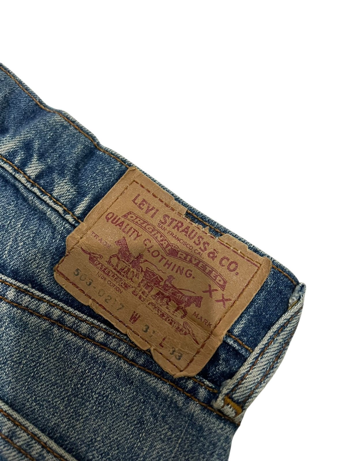 Levi's 90’s Levi’s 503-0217 Rusty Distress Mud Wash Jean Size US 30 / EU 46 - 16 Thumbnail