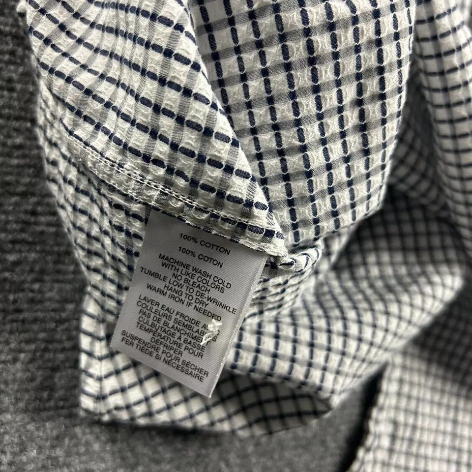 Robert Barakett Robert Barakett Shirt Mens XXL White Check 2XL Cotton Size US XXL / EU 58 / 5 - 8 Thumbnail