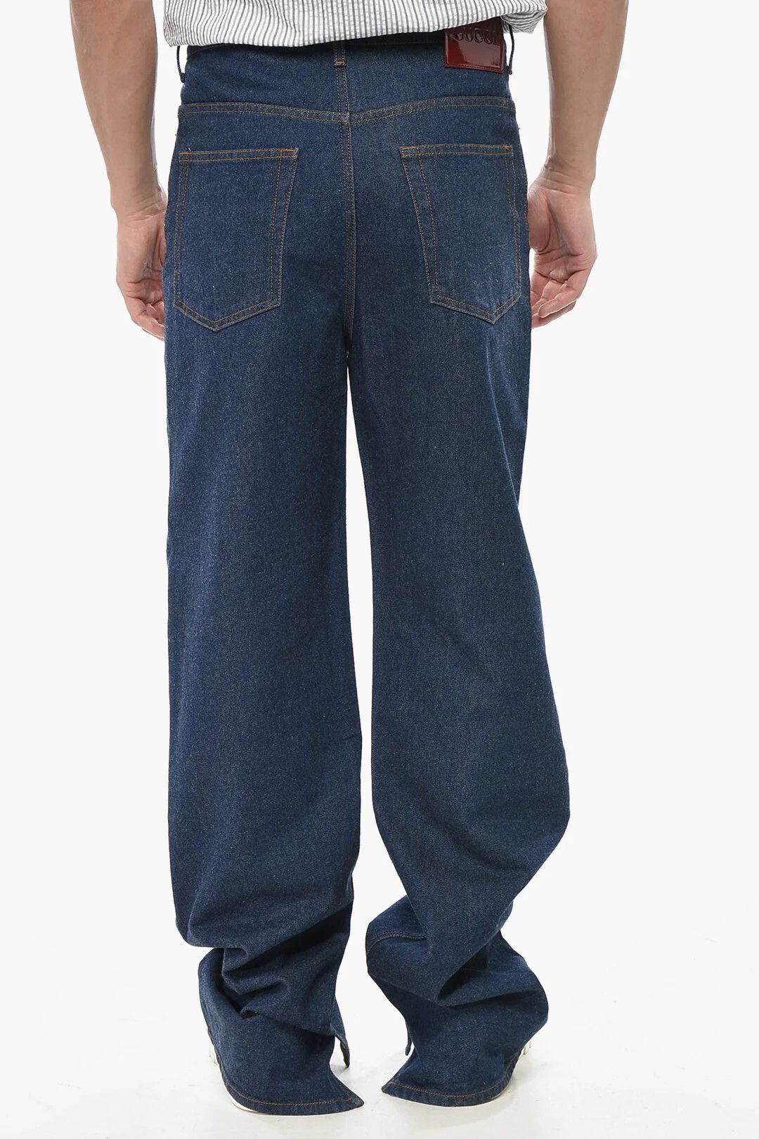Gucci og1mm0426 Wide-Leg Jeans in Blue Size US 31 - 2 Thumbnail