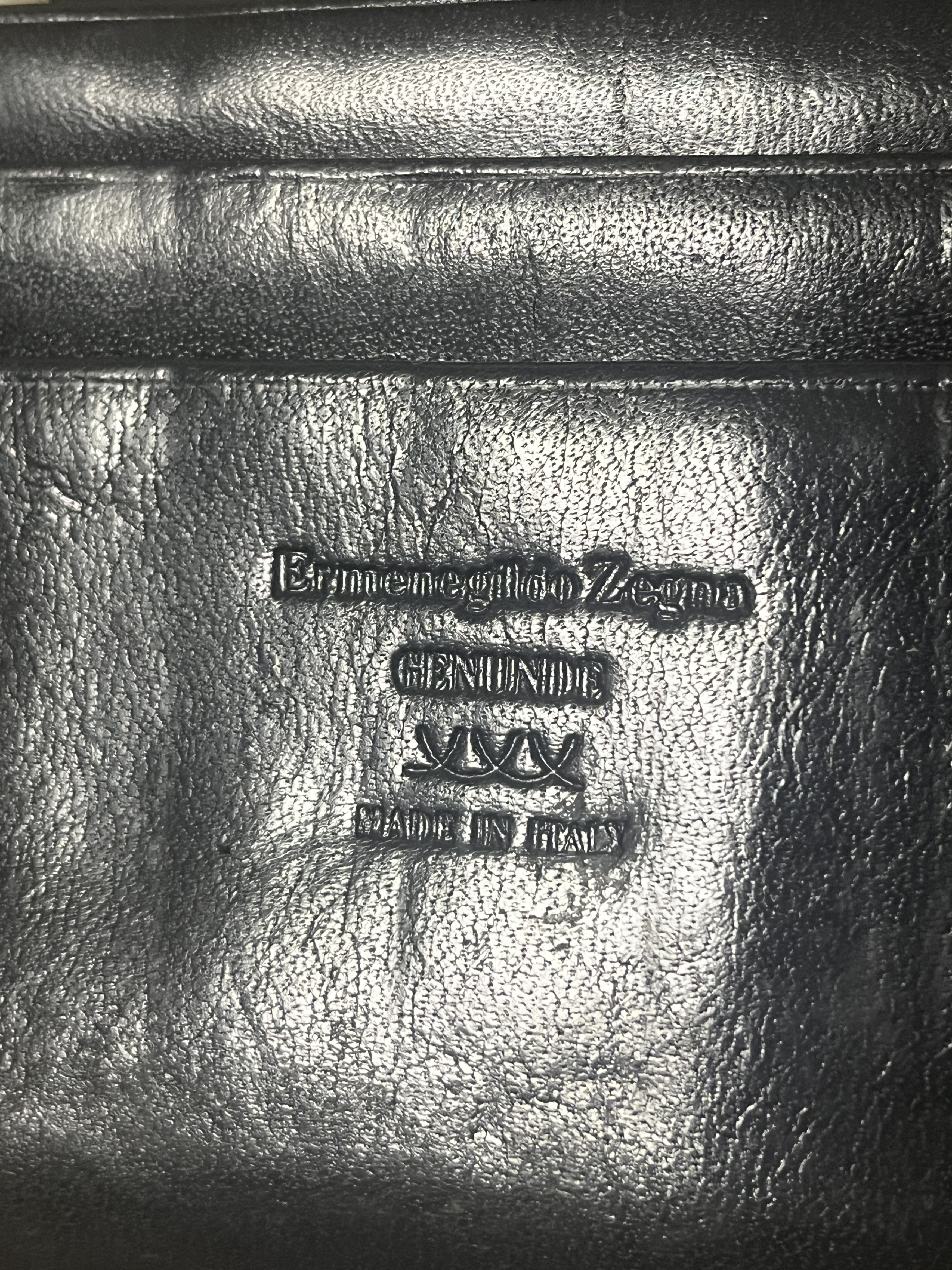 Ermenegildo Zegna × Vintage Ermenegildo Zegna Vintage Leather Wallet Size ONE SIZE - 7 Thumbnail