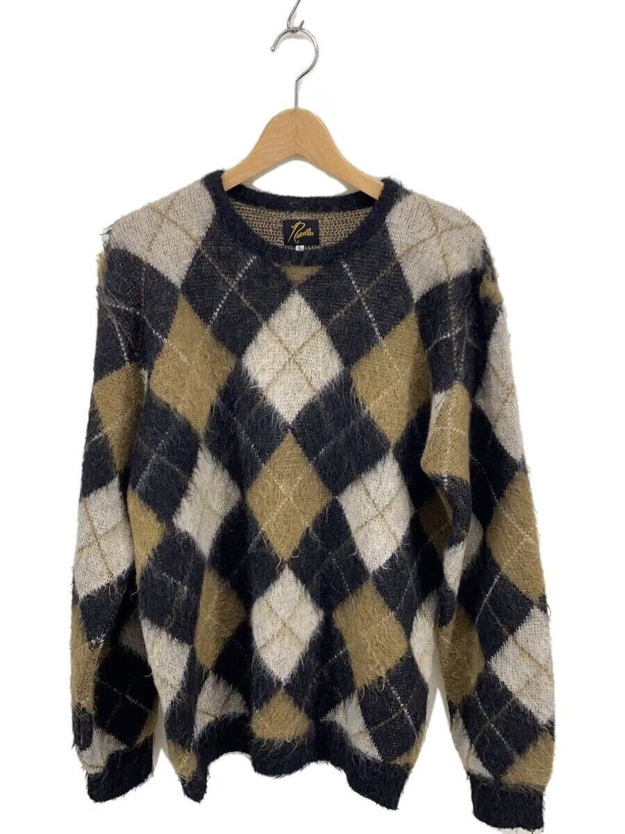 Needles Argyle Mohair Knit Sweater Size US L / EU 52-54 / 3 - 1 Thumbnail