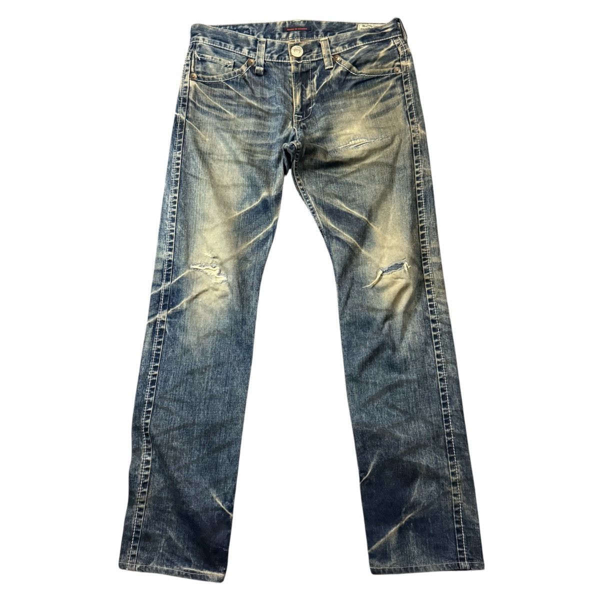 If Six Was Nine 🔥🔥🇯🇵 Japanese Distressed Dirty Clawmark Denim Size US 32 / EU 48 - 1 Thumbnail