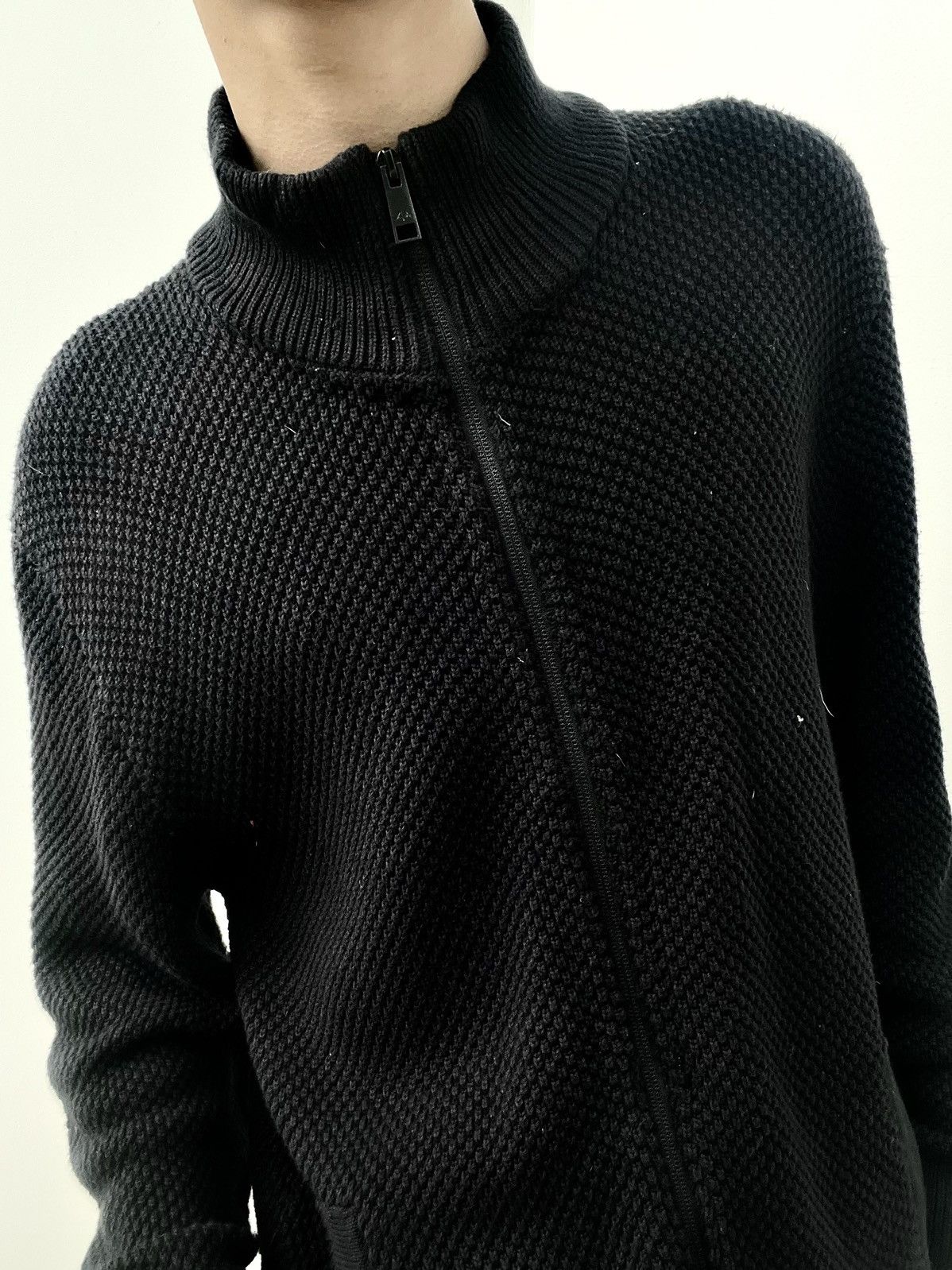 Armani Exchange 2000s Armani Exchange Knitwear Zipped Jacket Size US L / EU 52-54 / 3 - 4 Thumbnail